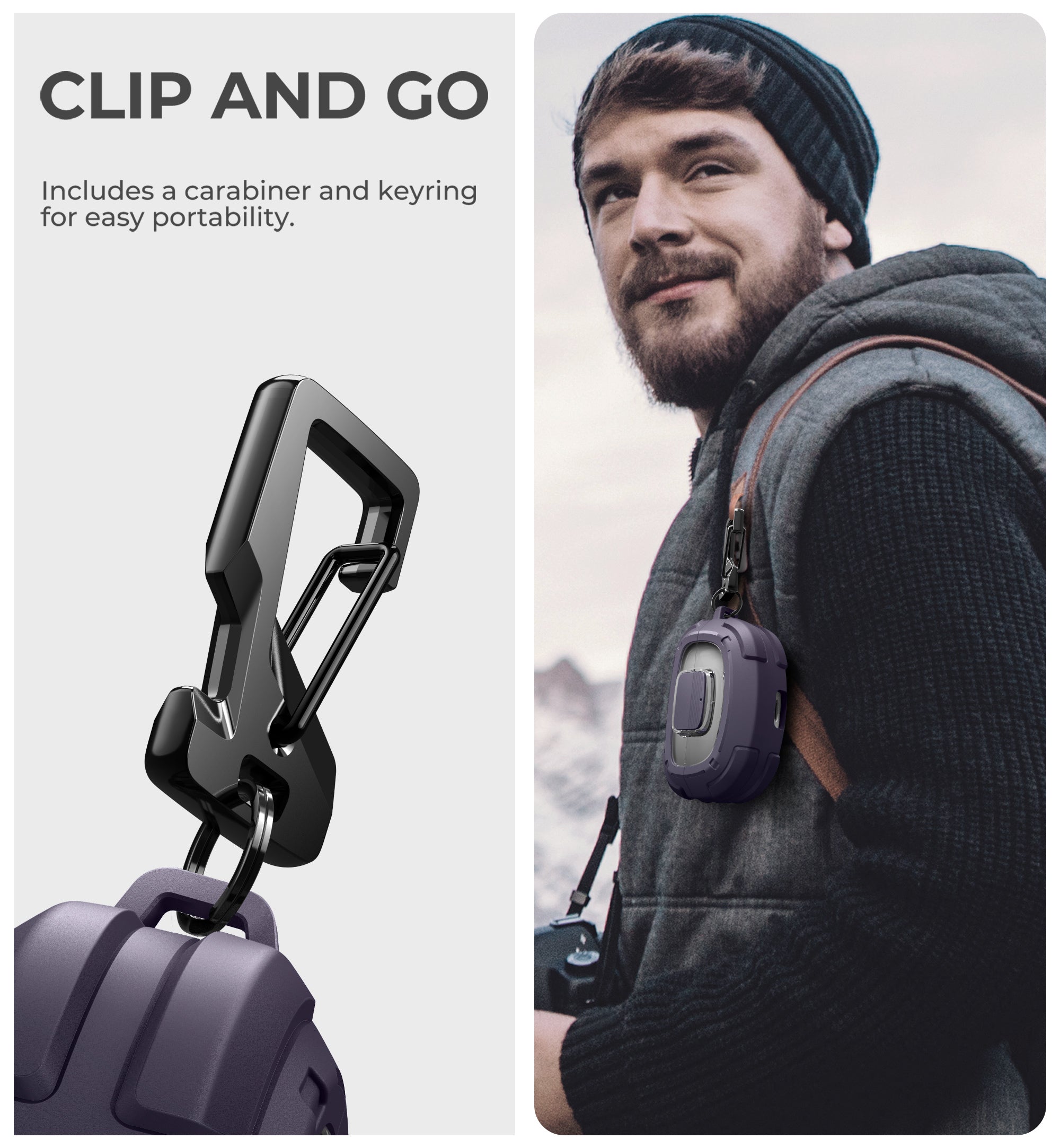 Dexnor Case for Bose Ultra Open 2024 with Drop-Proof Lock Shockproof Rugged Bumper Cases Protective Cover with Carabiner Keyring Cleaner Kit