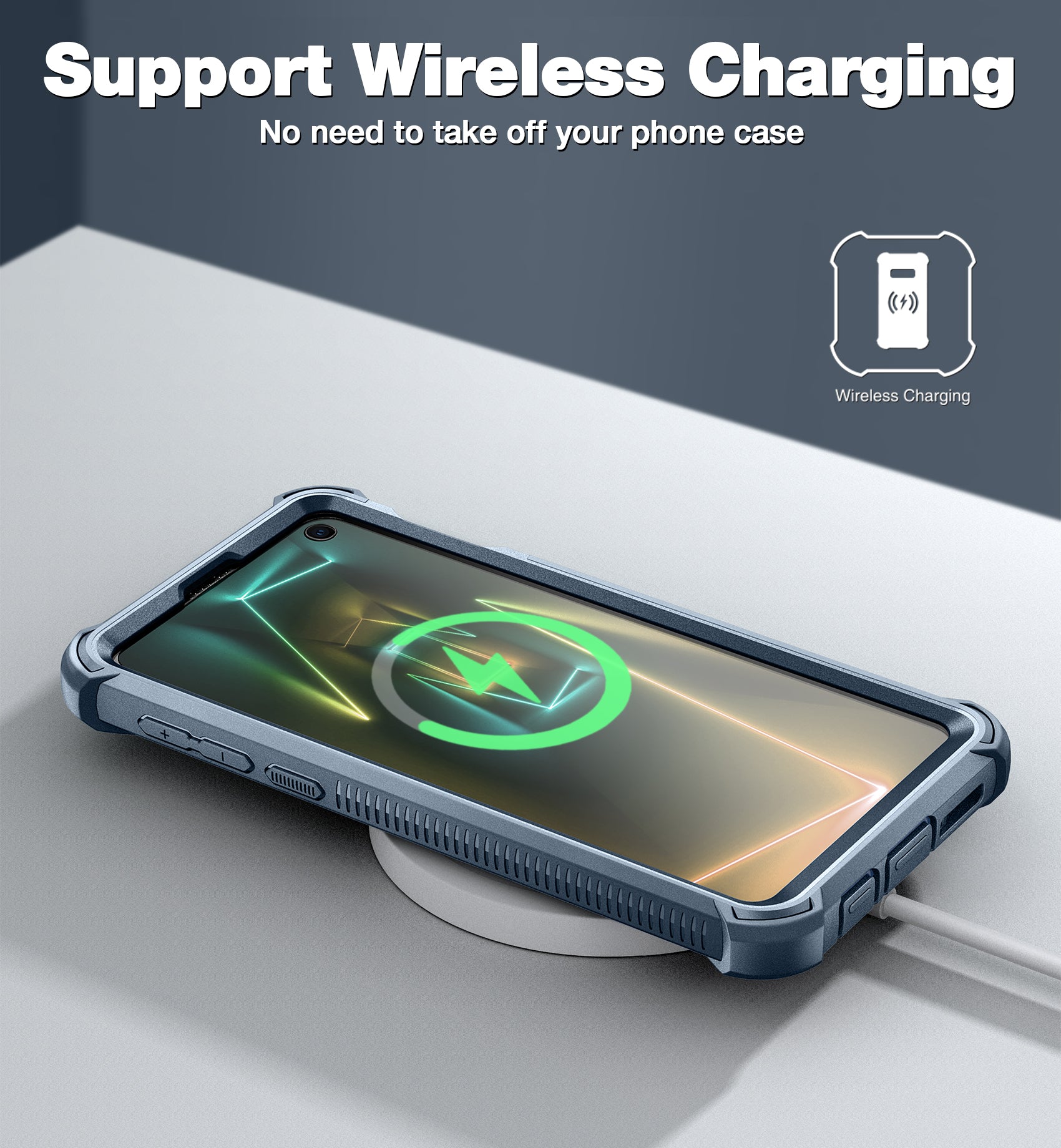 Dexnor Case for Samsung Galaxy S10E with Built-in Screen Protector Clear Rugged Full Body Protective Shockproof Hard Back Defender Dual Layer Heavy Duty Bumper Cover