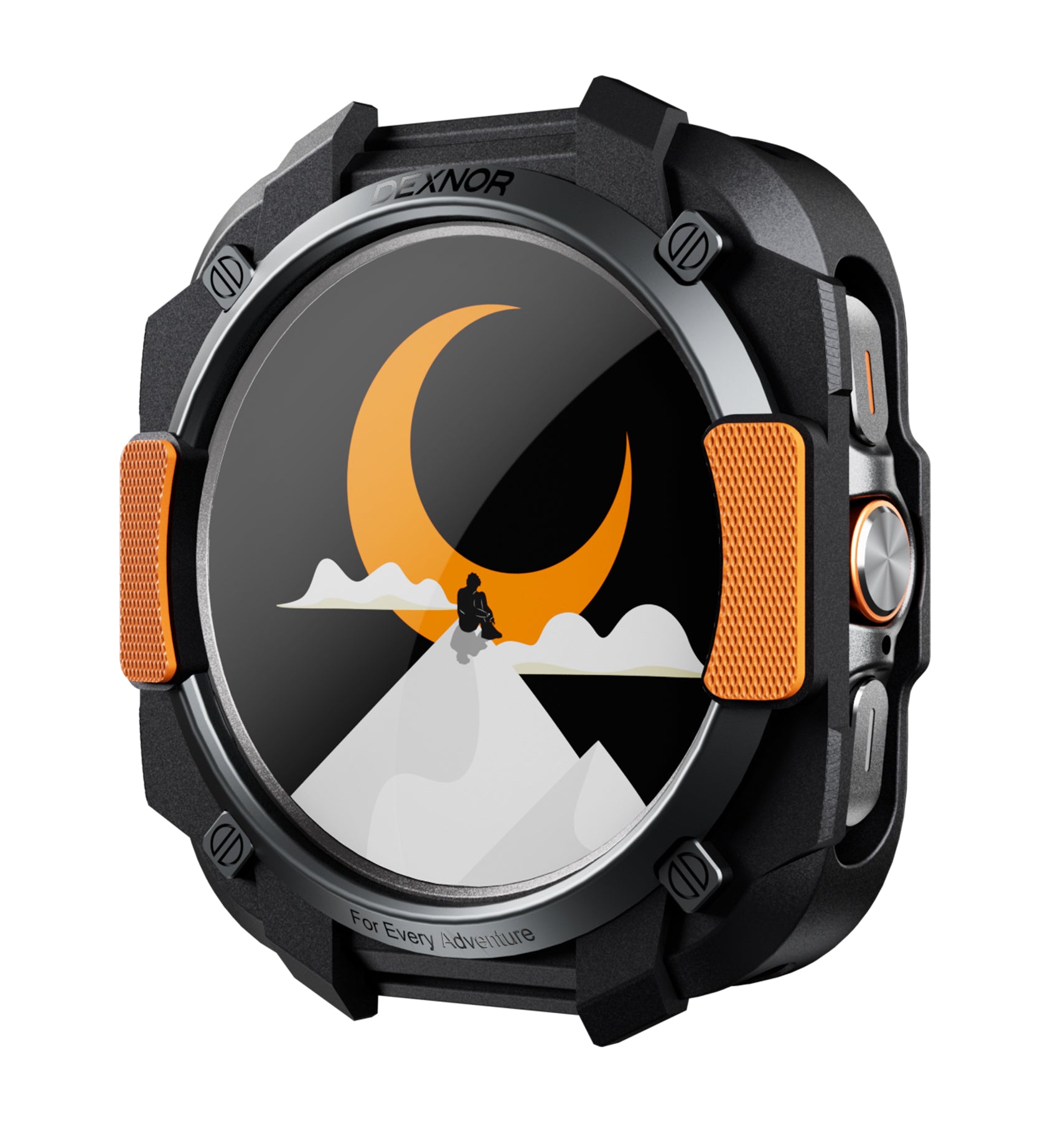 Dexnor Case for Samsung Galaxy Watch Ultra 47mm 2025 Durable Shockproof TPU Bumper Cover for Outdoor Adventure
