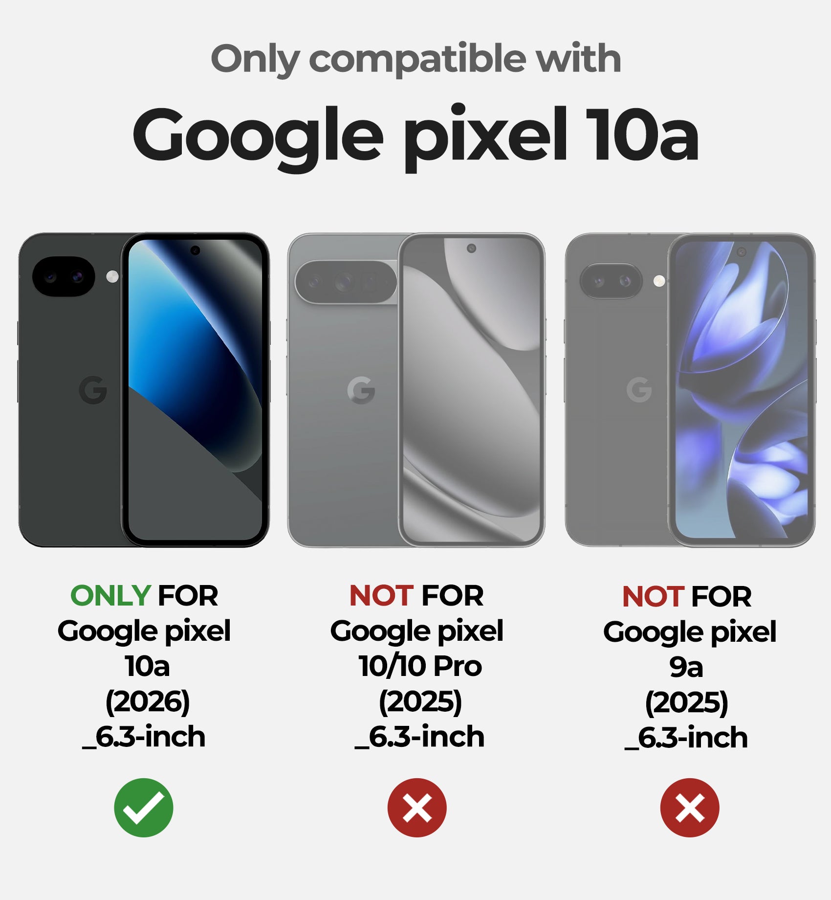 Dexnor Case for Google Pixel 10a with Slide Camera Cover 2 Front Frames Built-in Screen Protector Kickstand Full-body Shockproof Protective Cover Heavy-duty Rugged Bumper