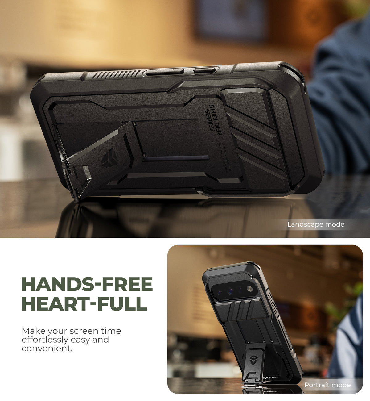 Dexnor Case for Google Pixel 11 with Kickstand Slide Camera Cover 2 Front Frames Built-in Screen Protector Full-Body Shockproof Protective Heavy-Duty Rugged Cover 2026