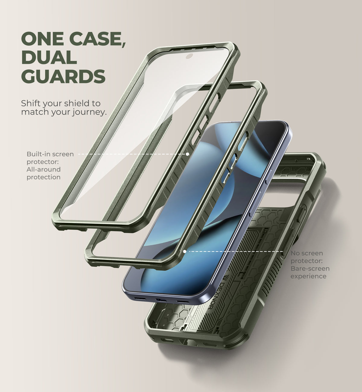 Dexnor Case for Google Pixel 11 with Kickstand Slide Camera Cover 2 Front Frames Built-in Screen Protector Full-Body Shockproof Protective Heavy-Duty Rugged Cover 2026