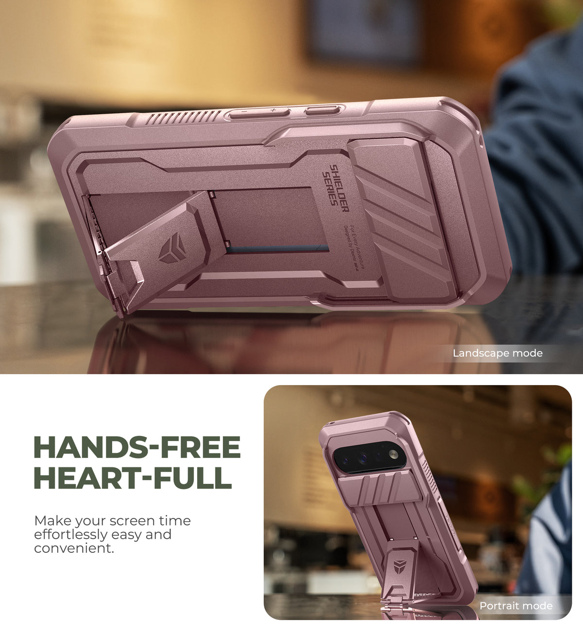 Dexnor Case for Google Pixel 11 Pro with Kickstand Slide Camera Cover 2 Front Frames Built-in Screen Protector Full-Body Shockproof Protective Heavy-Duty Rugged Cover 2026