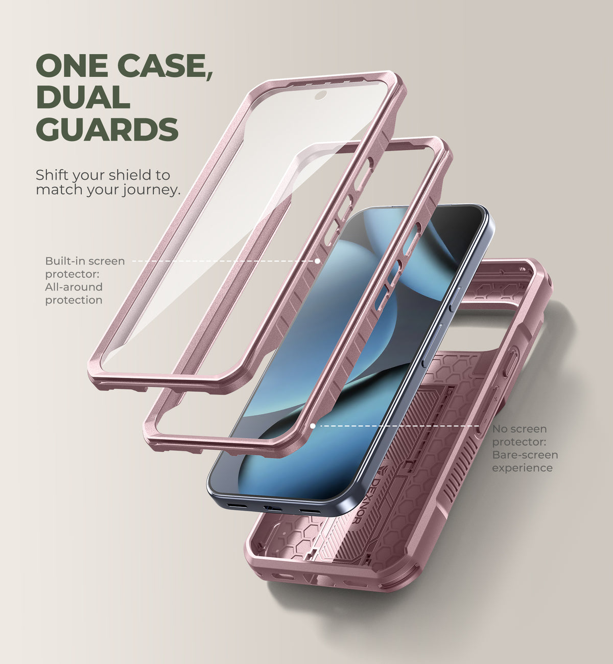 Dexnor Case for Google Pixel 11 Pro with Kickstand Slide Camera Cover 2 Front Frames Built-in Screen Protector Full-Body Shockproof Protective Heavy-Duty Rugged Cover 2026