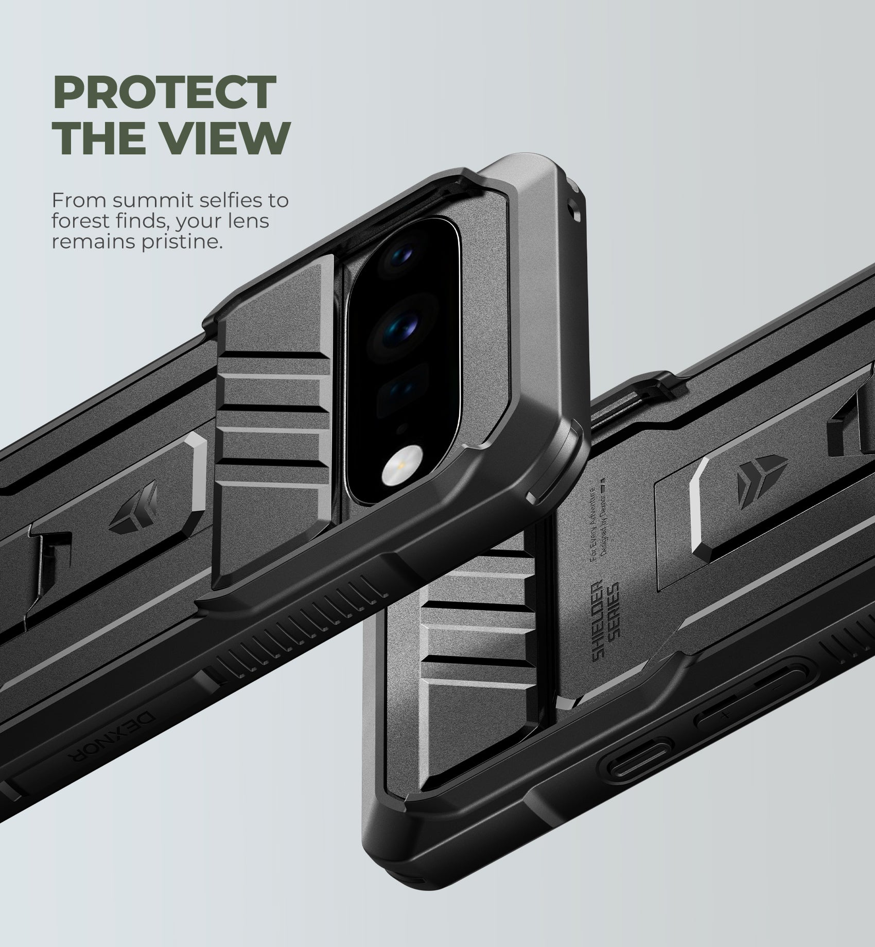 Dexnor Case for Google Pixel 11 Pro XL with Slide Camera Cover 2 Front Frames Built-in Screen Protector Kickstand Full-Body Shockproof Protective Cover Heavy-Duty Rugged Cases 2026