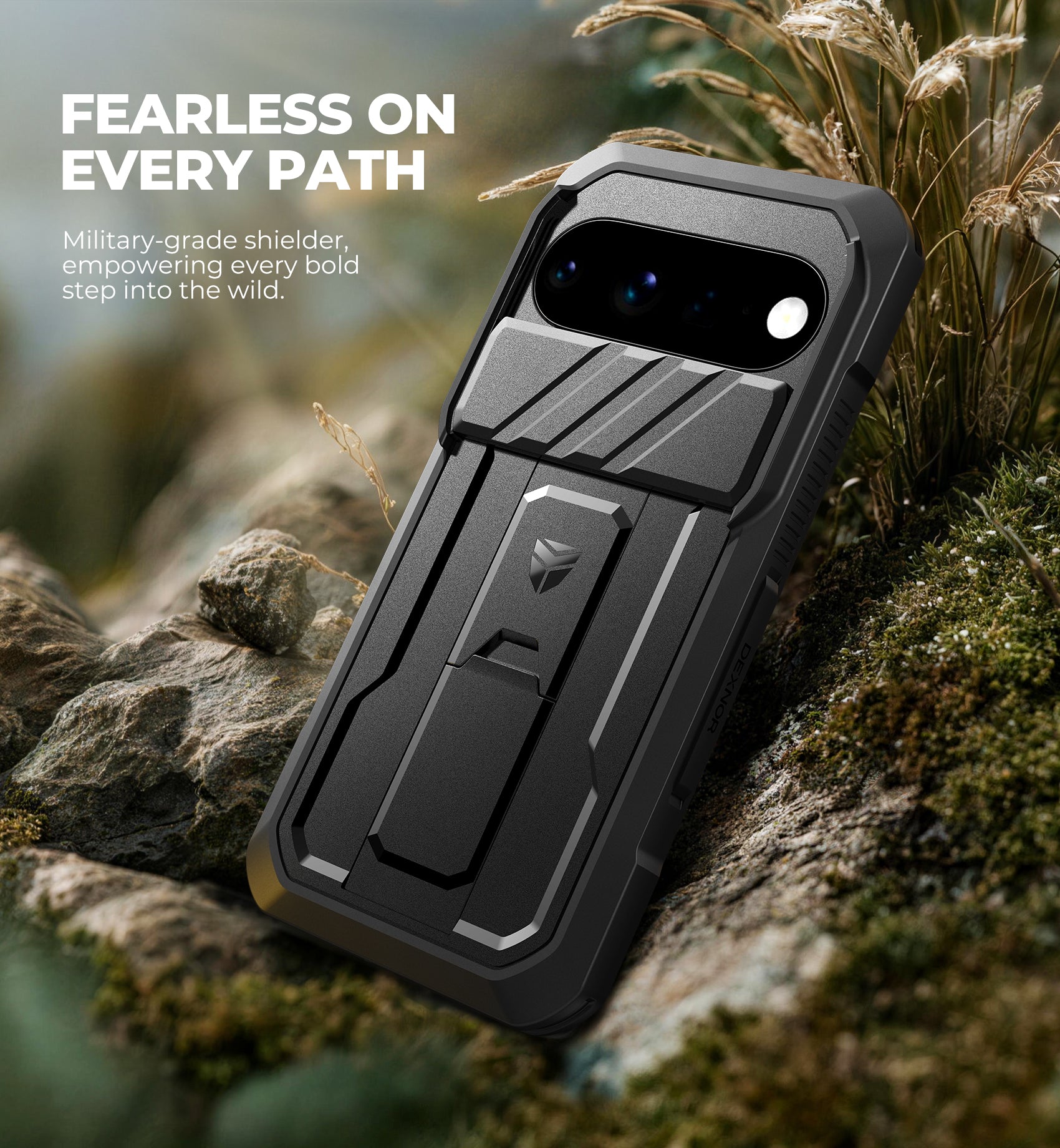 Dexnor Case for Google Pixel 11 Pro XL with Slide Camera Cover 2 Front Frames Built-in Screen Protector Kickstand Full-Body Shockproof Protective Cover Heavy-Duty Rugged Cases 2026