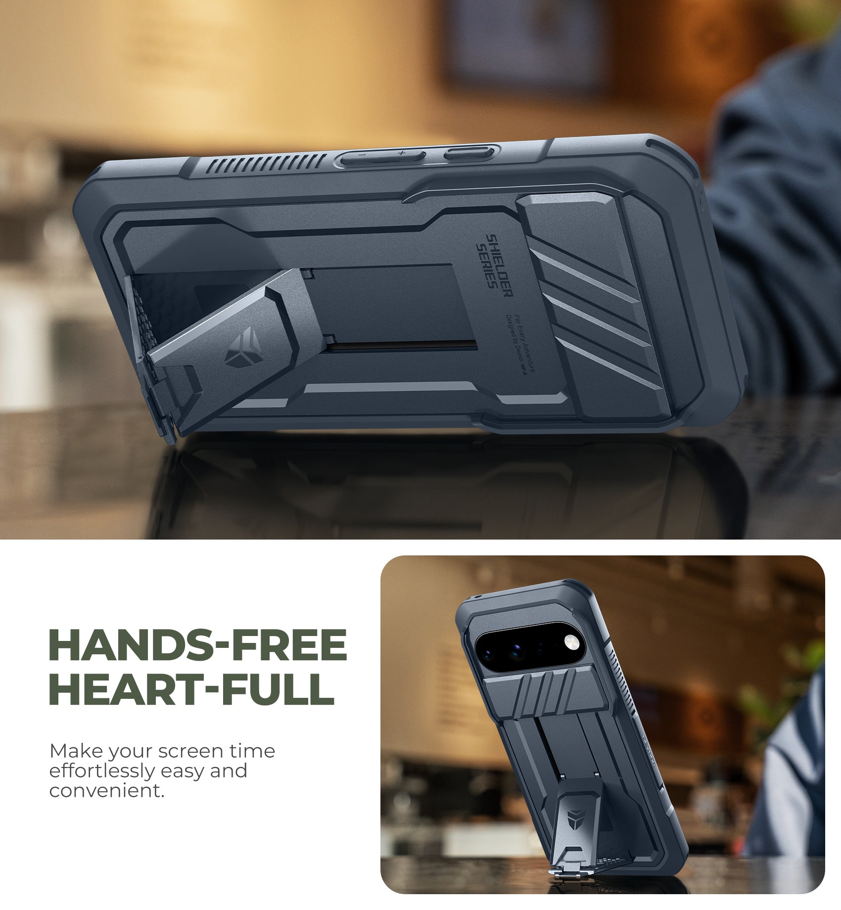Dexnor Case for Google Pixel 11 Pro XL with Slide Camera Cover 2 Front Frames Built-in Screen Protector Kickstand Full-Body Shockproof Protective Cover Heavy-Duty Rugged Cases 2026