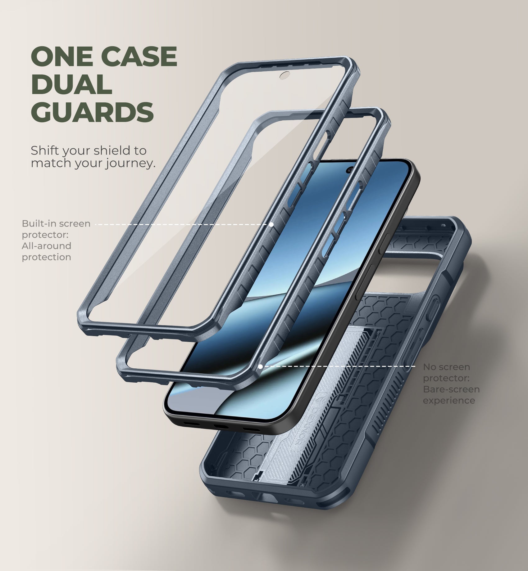 Dexnor Case for Google Pixel 11 Pro XL with Slide Camera Cover 2 Front Frames Built-in Screen Protector Kickstand Full-Body Shockproof Protective Cover Heavy-Duty Rugged Cases 2026