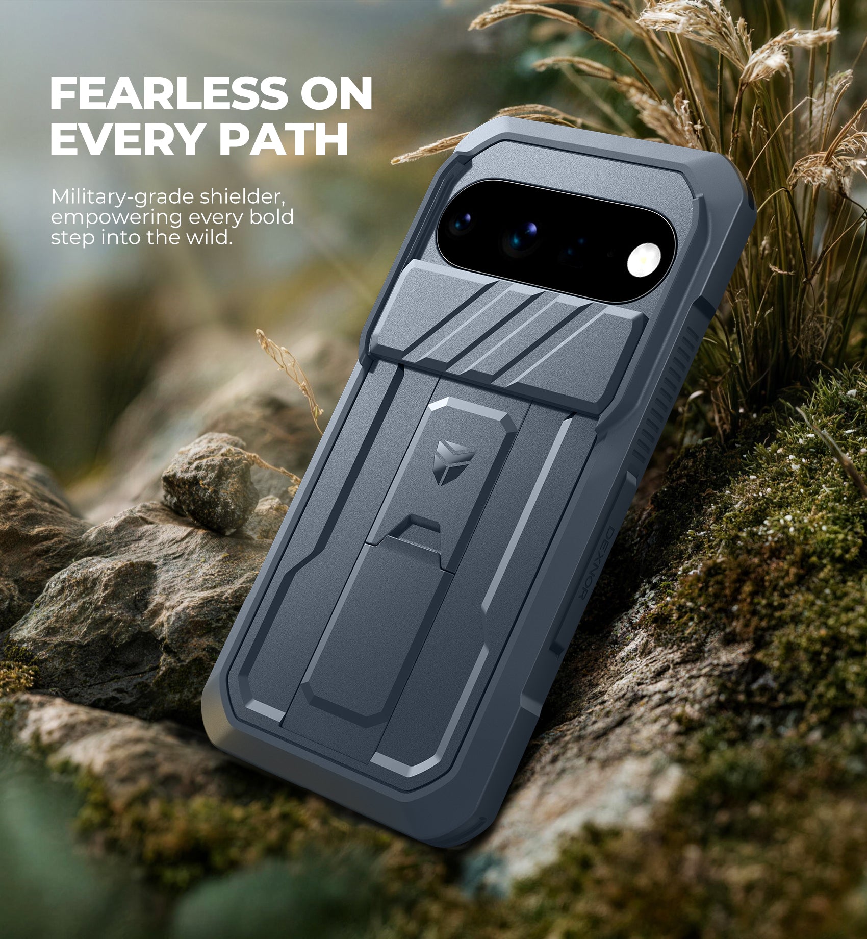 Dexnor Case for Google Pixel 11 Pro XL with Slide Camera Cover 2 Front Frames Built-in Screen Protector Kickstand Full-Body Shockproof Protective Cover Heavy-Duty Rugged Cases 2026