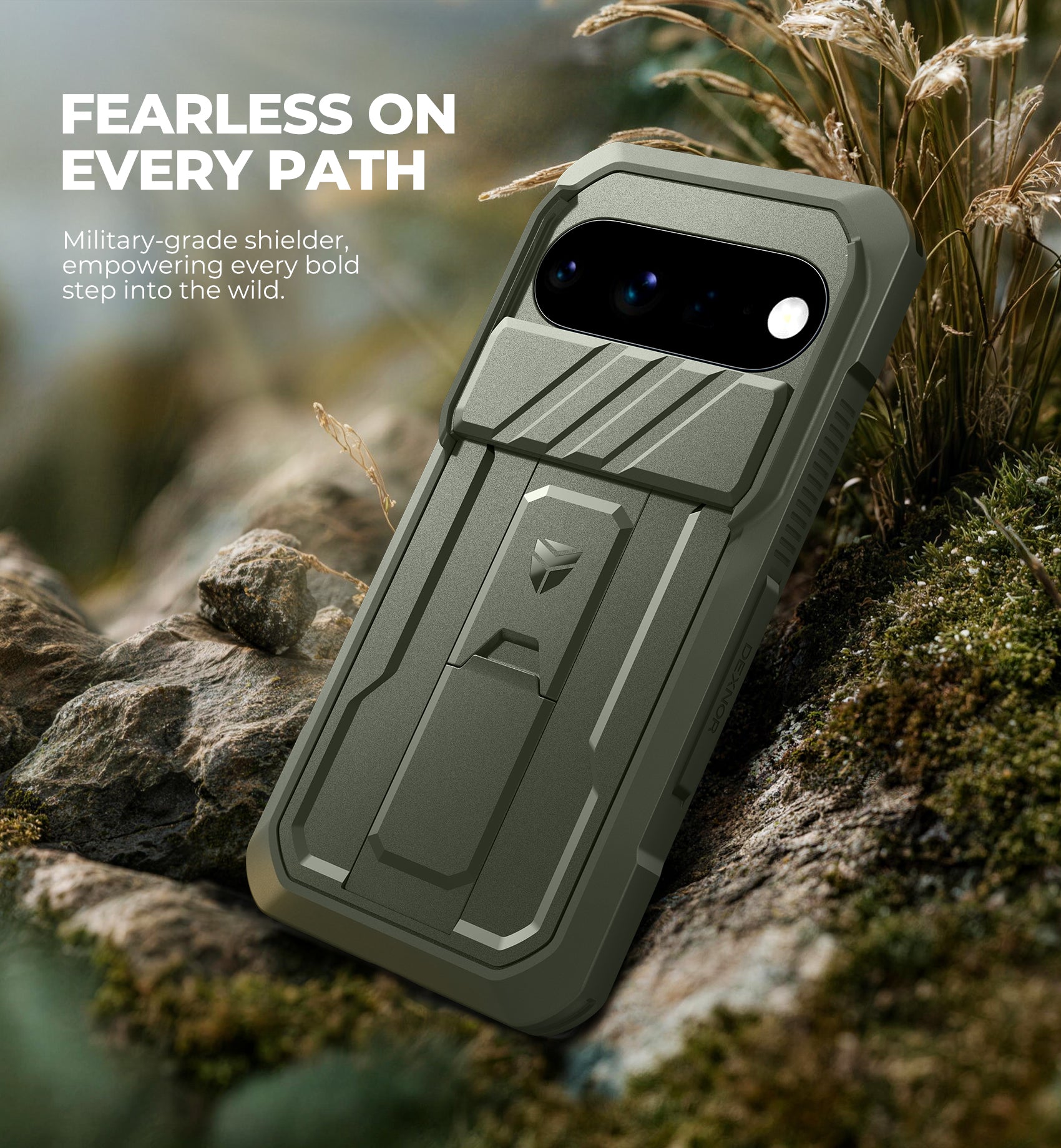 Dexnor Case for Google Pixel 11 Pro XL with Slide Camera Cover 2 Front Frames Built-in Screen Protector Kickstand Full-Body Shockproof Protective Cover Heavy-Duty Rugged Cases 2026