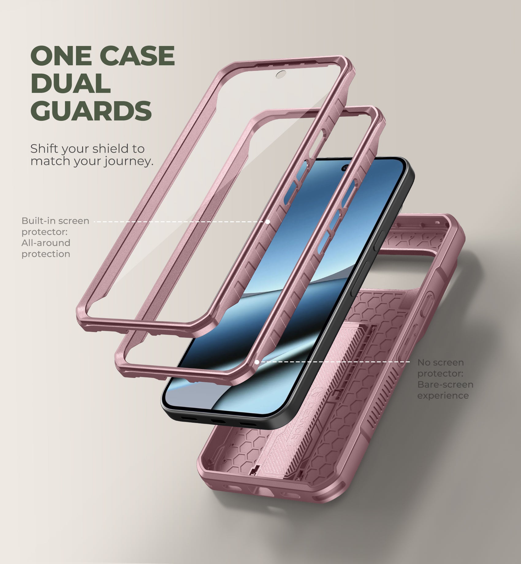 Dexnor Case for Google Pixel 11 Pro XL with Slide Camera Cover 2 Front Frames Built-in Screen Protector Kickstand Full-Body Shockproof Protective Cover Heavy-Duty Rugged Cases 2026
