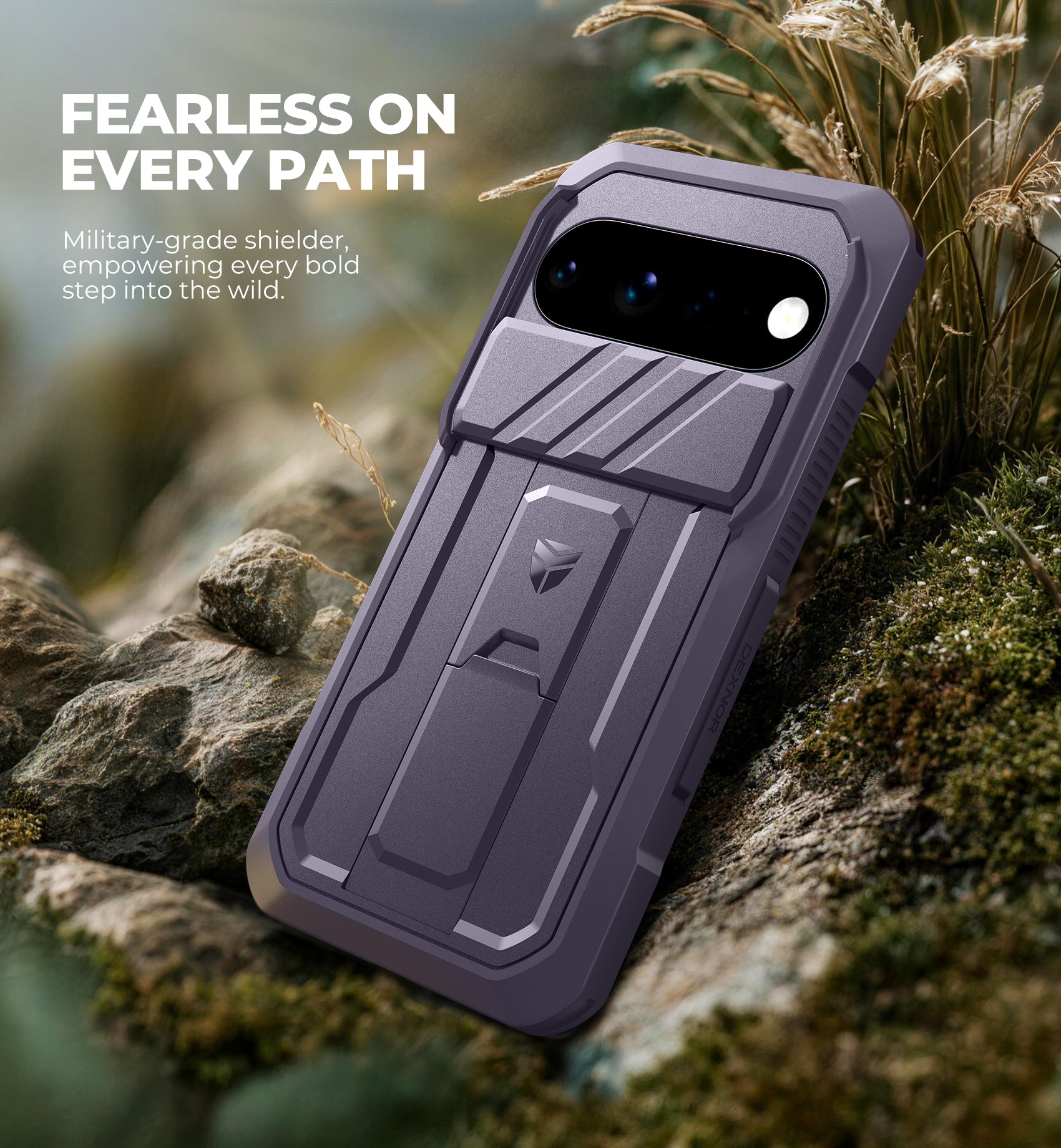 Dexnor Case for Google Pixel 11 Pro XL with Slide Camera Cover 2 Front Frames Built-in Screen Protector Kickstand Full-Body Shockproof Protective Cover Heavy-Duty Rugged Cases 2026