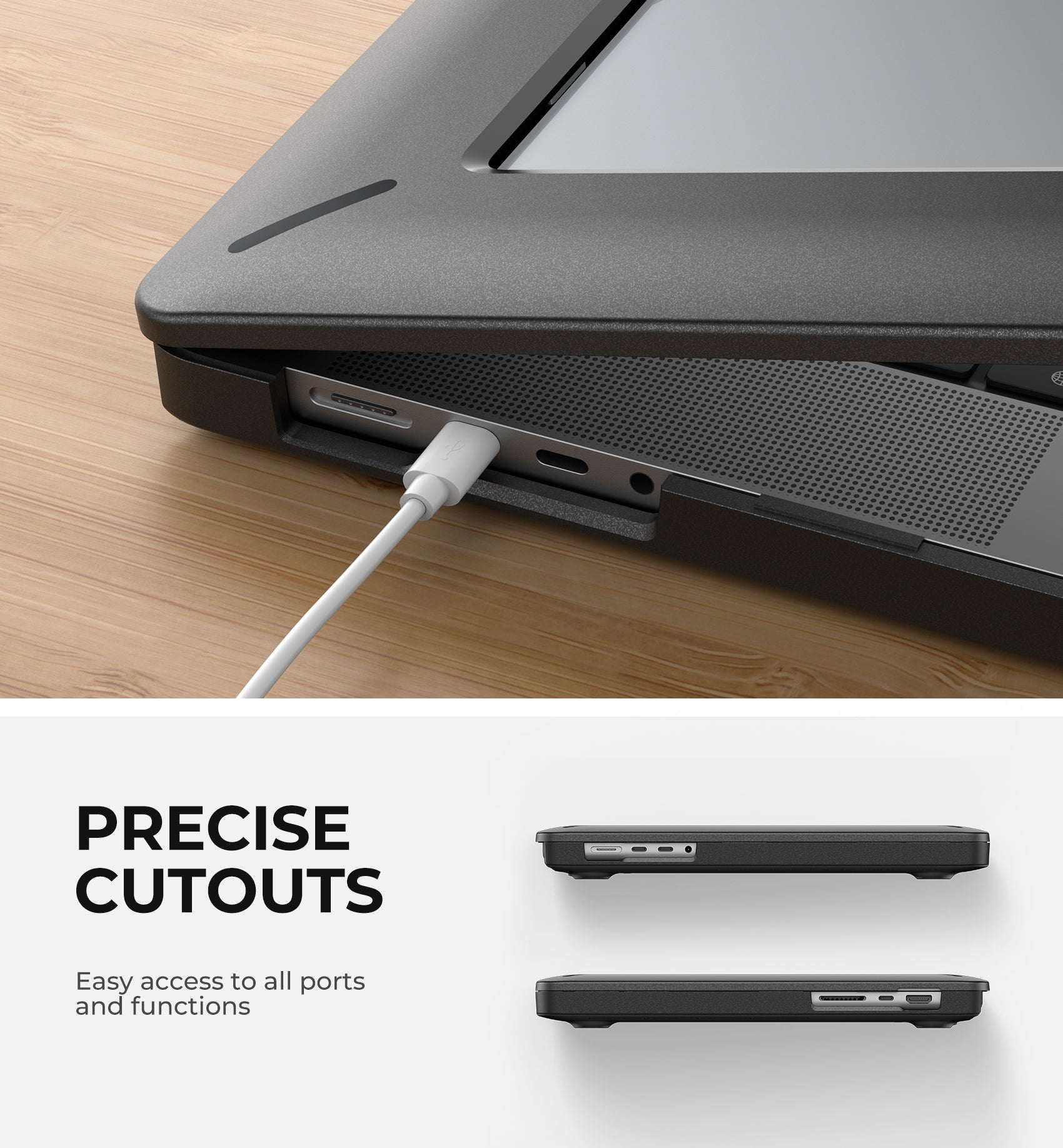 Dexnor Case for MacBook Pro 16 Inch 2024 M4 Pro M4 Max with Kickstand Heavy Duty Full Body Protective Cover with TPU Bumper