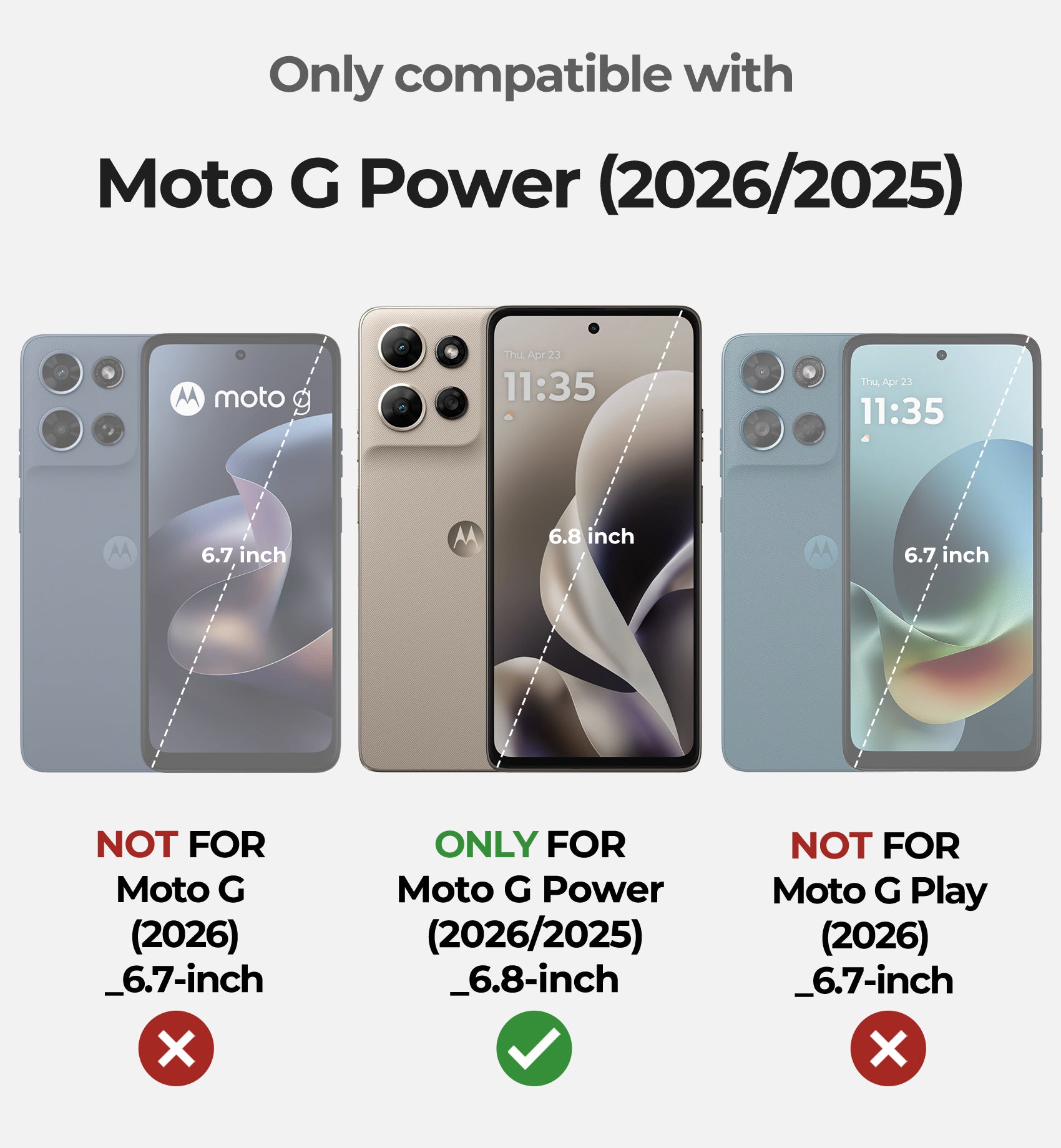 Dexnor Case for Motorola Moto G Power 5G 2026 2 Front Frame Built-in Magnetic Slide Camera Cover Kickstand Heavy Duty Shockproof Phone Cover with Screen Protector