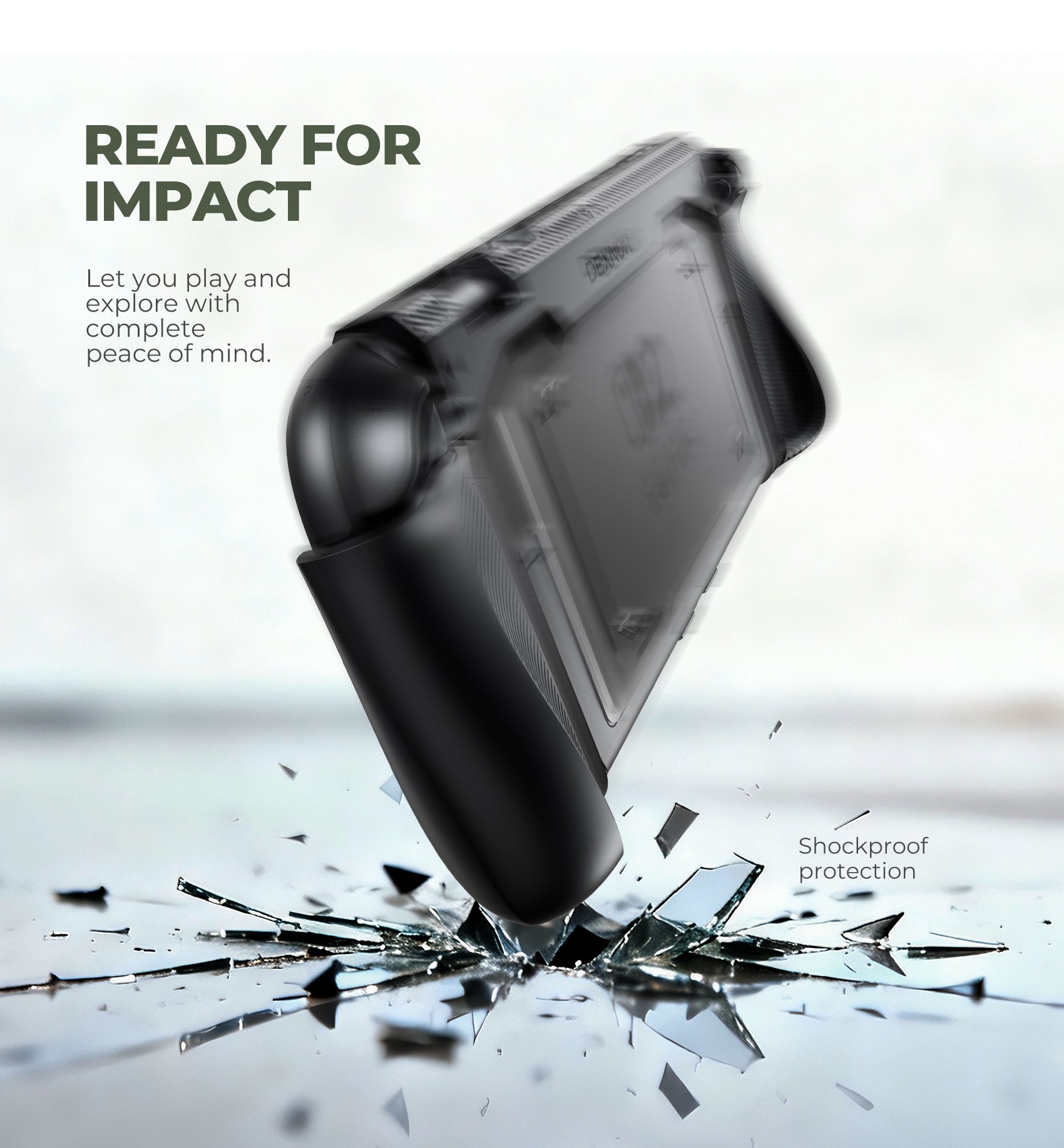 Dexnor Case for Nintendo Switch 2nd Gen 2025 Ultra-light Shockproof Dockable Cover with Non-slip Ergonomic Grip Supports Stand Use