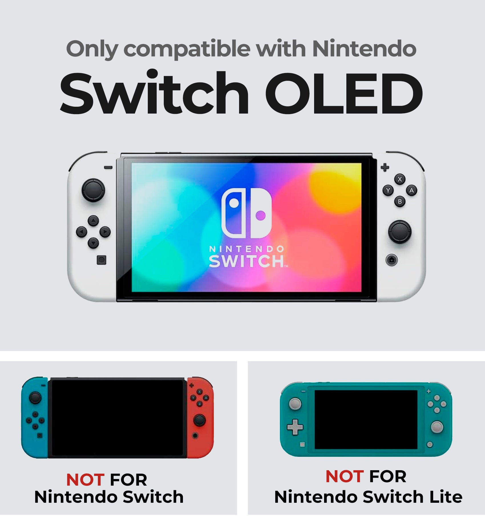 Dexnor Case for Nintendo Switch OLED Model 2021 Shockproof Rugged Protective with Adjustable Kickstand MicroSD Game Card Storage Slots for Nintendo Switch OLED Joy-Con Controller