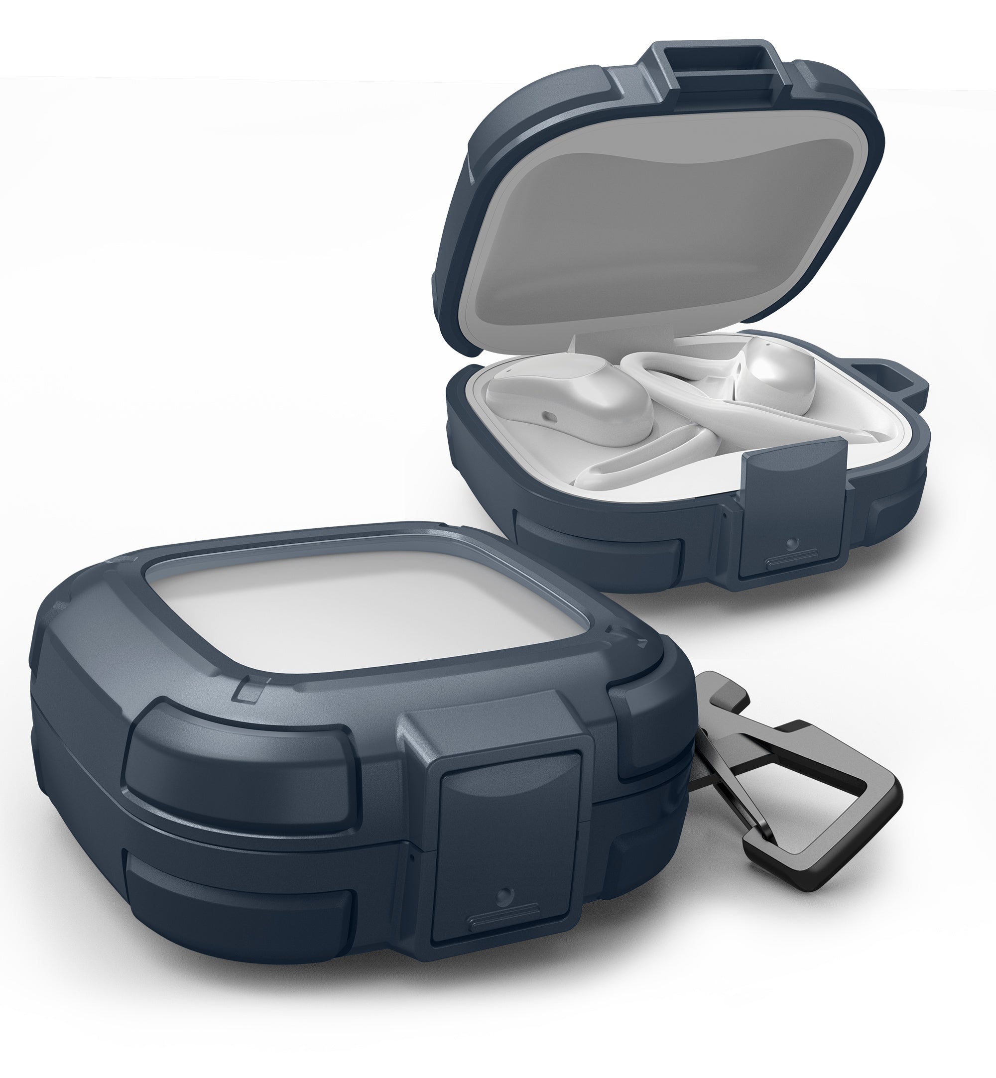 Dexnor Case for SHOKZ OpenFit Air with Drop-Proof Lock hockproof Rugged Bumper Cases Protective Cover with Carabiner Keyring leaner Kit