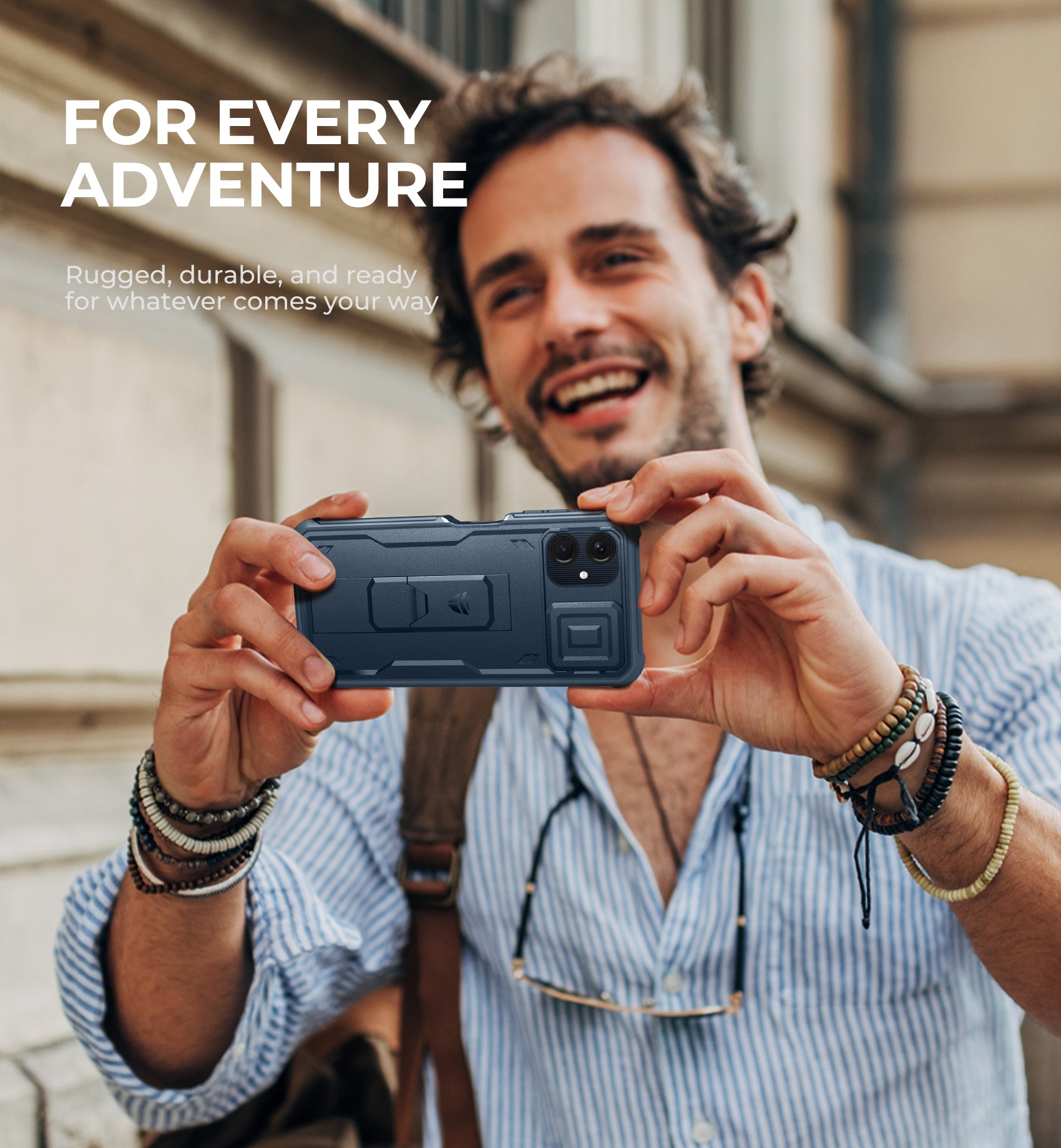 Dexnor Case for Samsung Galaxy A06 2 Front Frame Built-in Magnetic Slide Camera Cover Kickstand Heavy Duty Protection Shockproof with Screen Protector