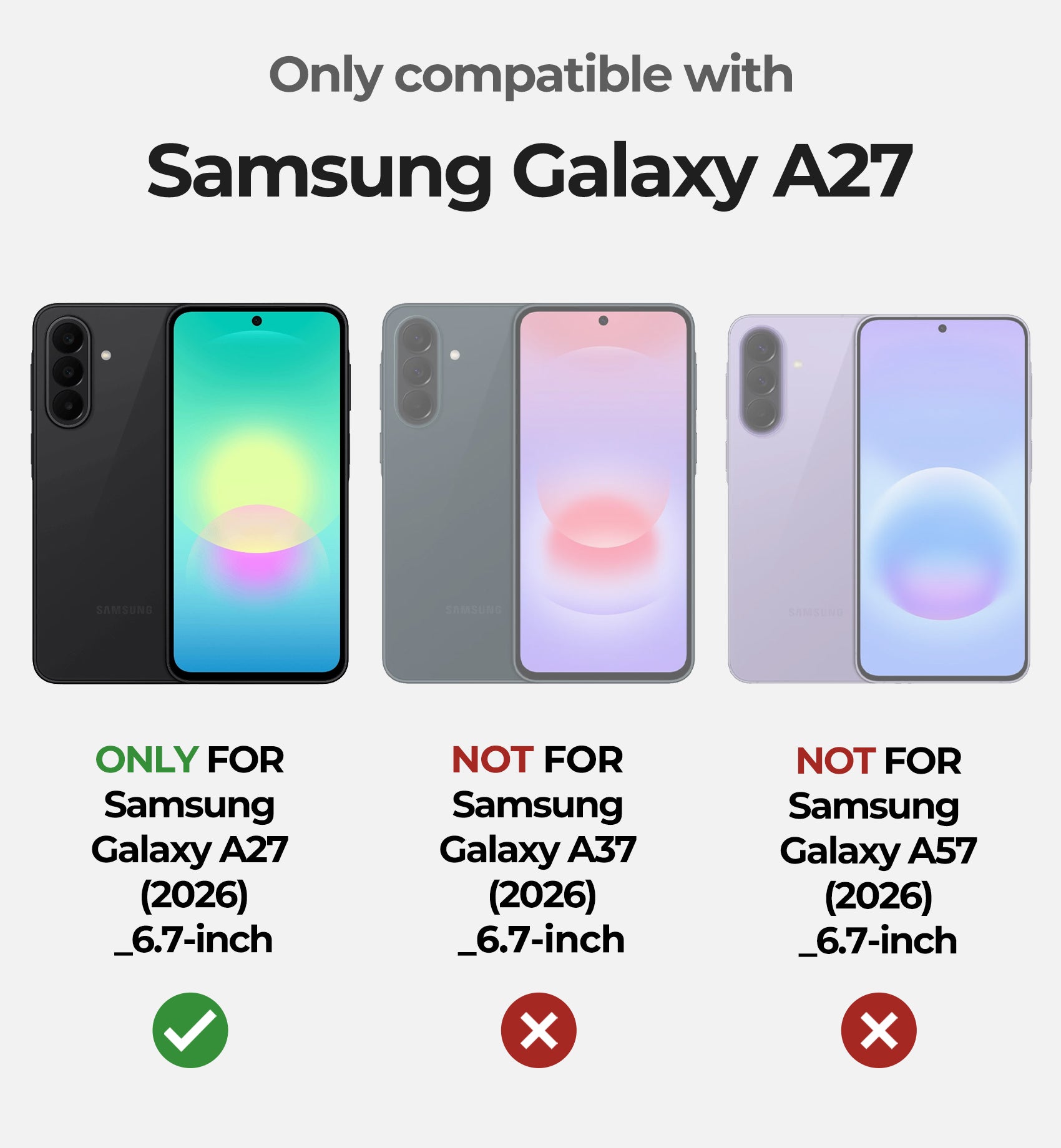 Dexnor Case for Samsung Galaxy A27 5G 2 Front Frame Built-in Magnetic Slide Camera Cover Kickstand Heavy Duty Protection Shockproof Cover with Screen Protector 6.7 inch
