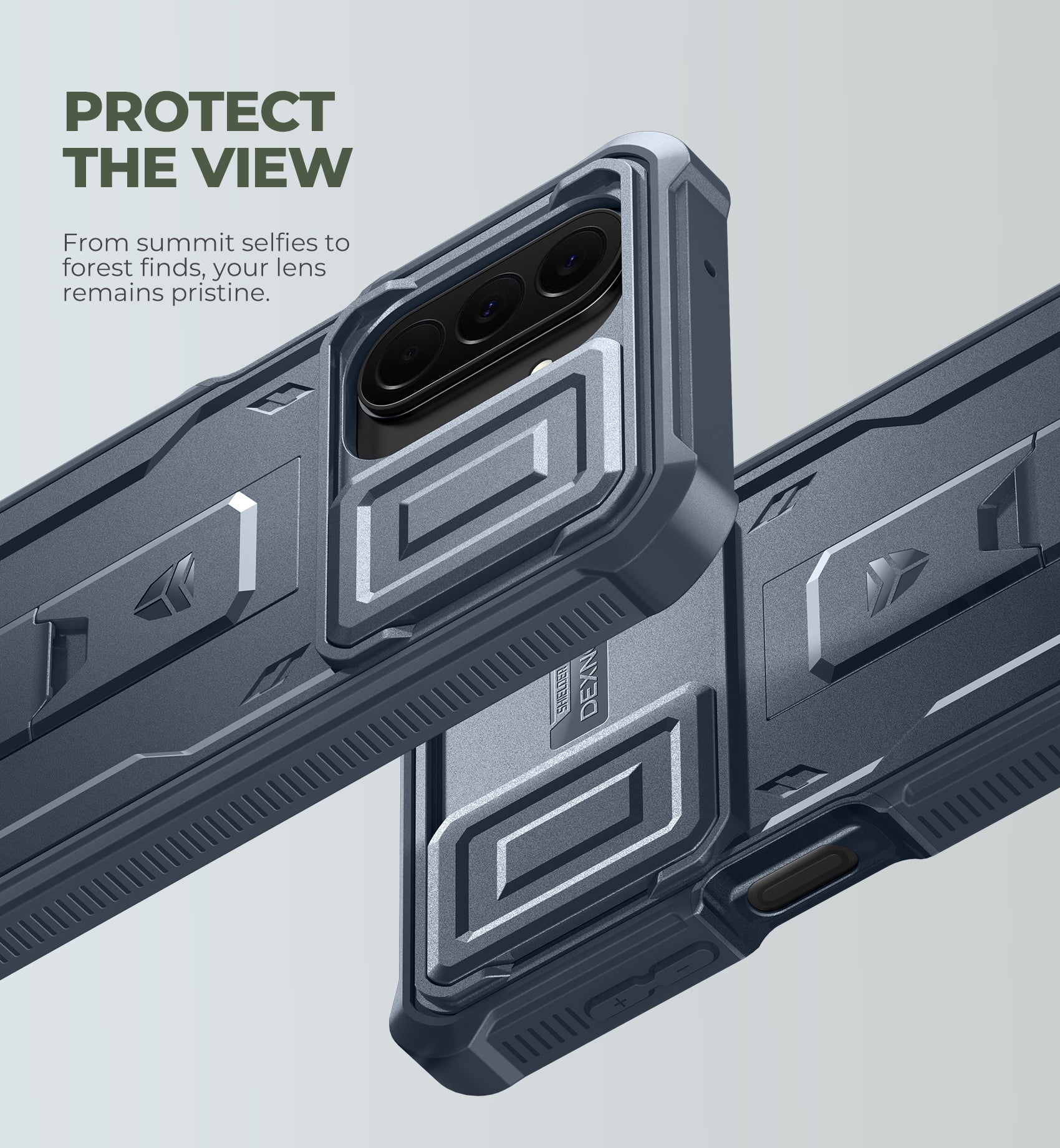Dexnor Case for Samsung Galaxy A27 5G 2 Front Frame Built-in Magnetic Slide Camera Cover Kickstand Heavy Duty Protection Shockproof Cover with Screen Protector 6.7 inch