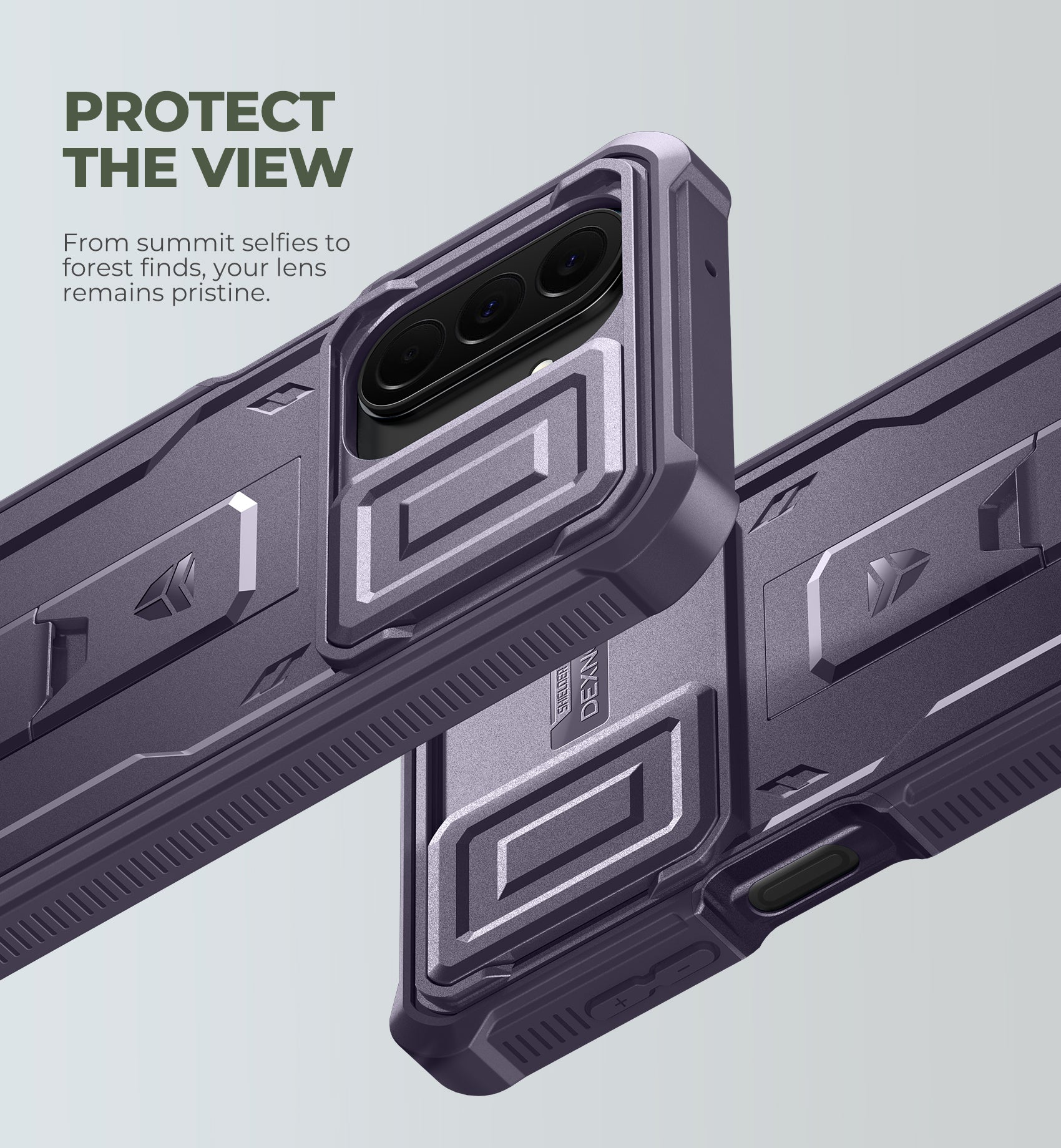 Dexnor Case for Samsung Galaxy A27 5G 2 Front Frame Built-in Magnetic Slide Camera Cover Kickstand Heavy Duty Protection Shockproof Cover with Screen Protector 6.7 inch