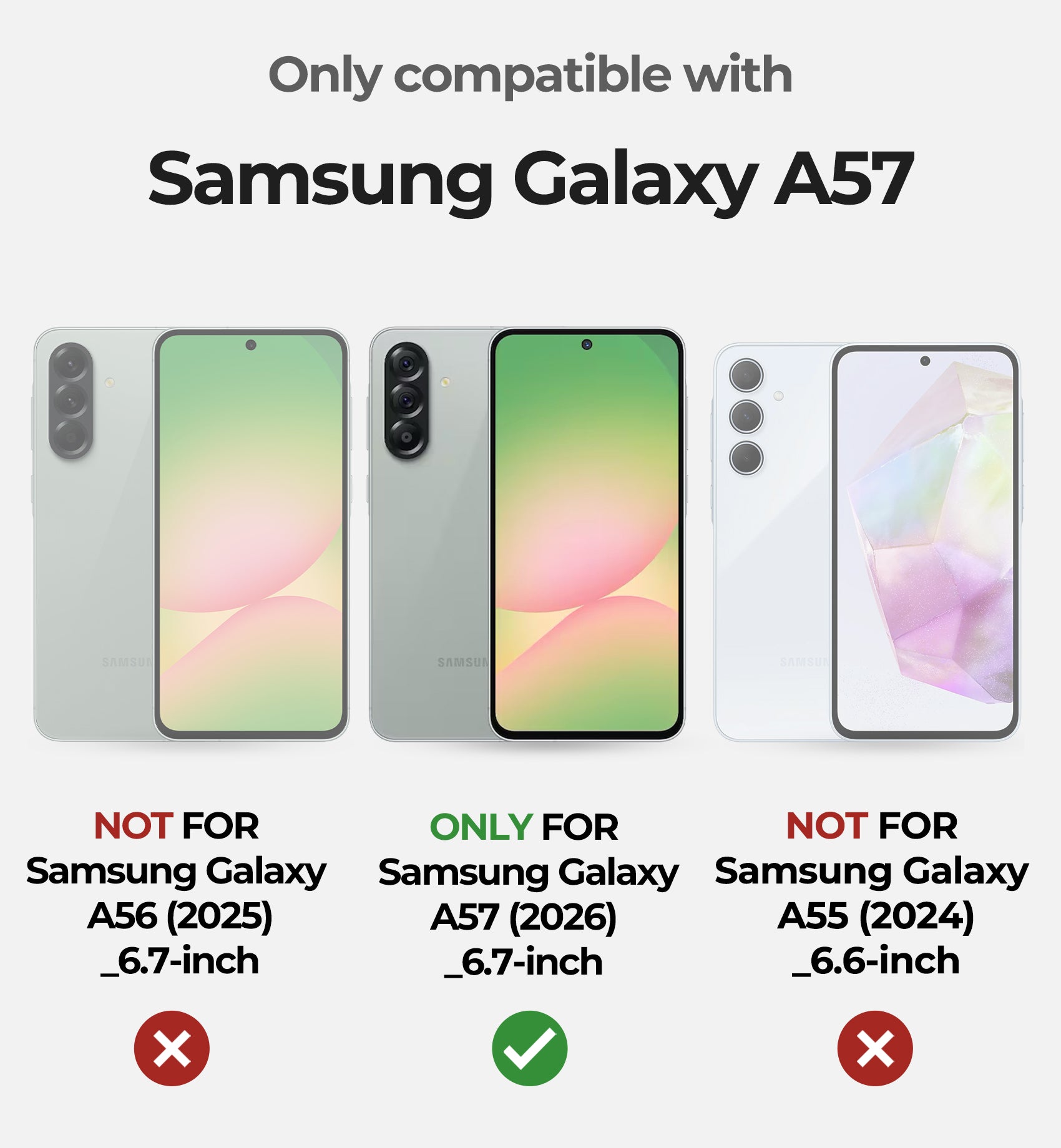 Dexnor Case for Samsung Galaxy A57 5G 2 Front Frame Built-in Magnetic Slide Camera Cover Kickstand Heavy Duty Protection Shockproof Phone Cover with Screen Protector 6.7 inch
