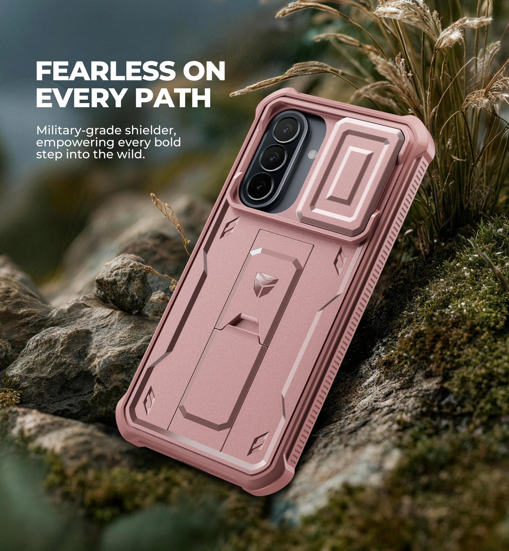 Dexnor Case for Samsung Galaxy A57 5G 2 Front Frame Built-in Magnetic Slide Camera Cover Kickstand Heavy Duty Protection Shockproof Phone Cover with Screen Protector 6.7 inch