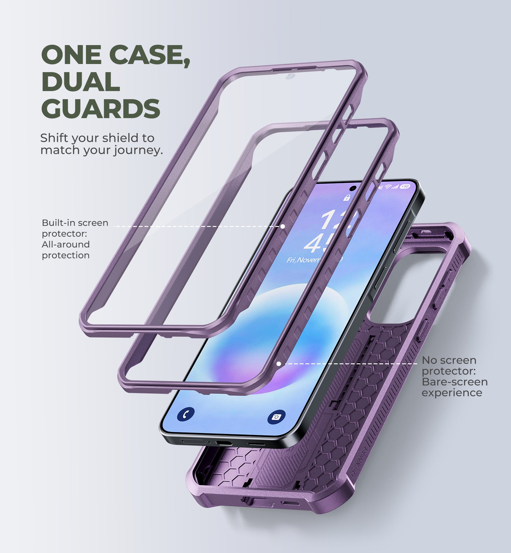 Dexnor Case for Samsung Galaxy A57 5G 2 Front Frame Built-in Magnetic Slide Camera Cover Kickstand Heavy Duty Protection Shockproof Phone Cover with Screen Protector 6.7 inch