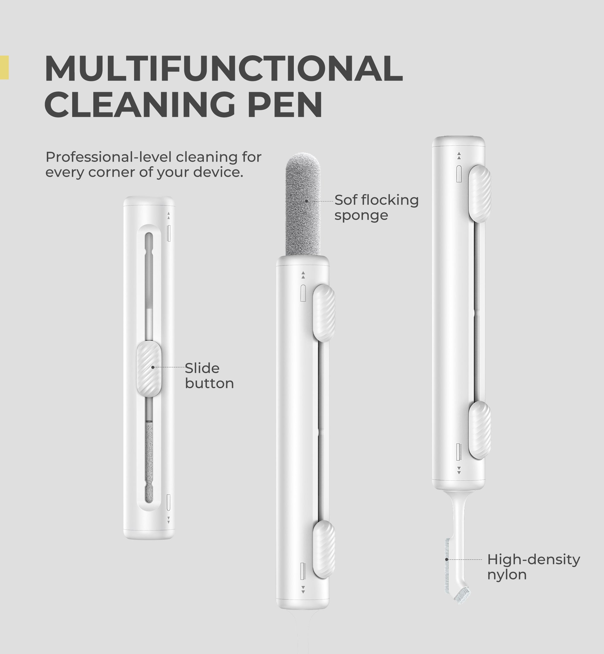 Dexnor Case for Samsung Galaxy Buds3 Pro with Secure Lock Shockproof Clear Protective Cover with Carabiner Keyring