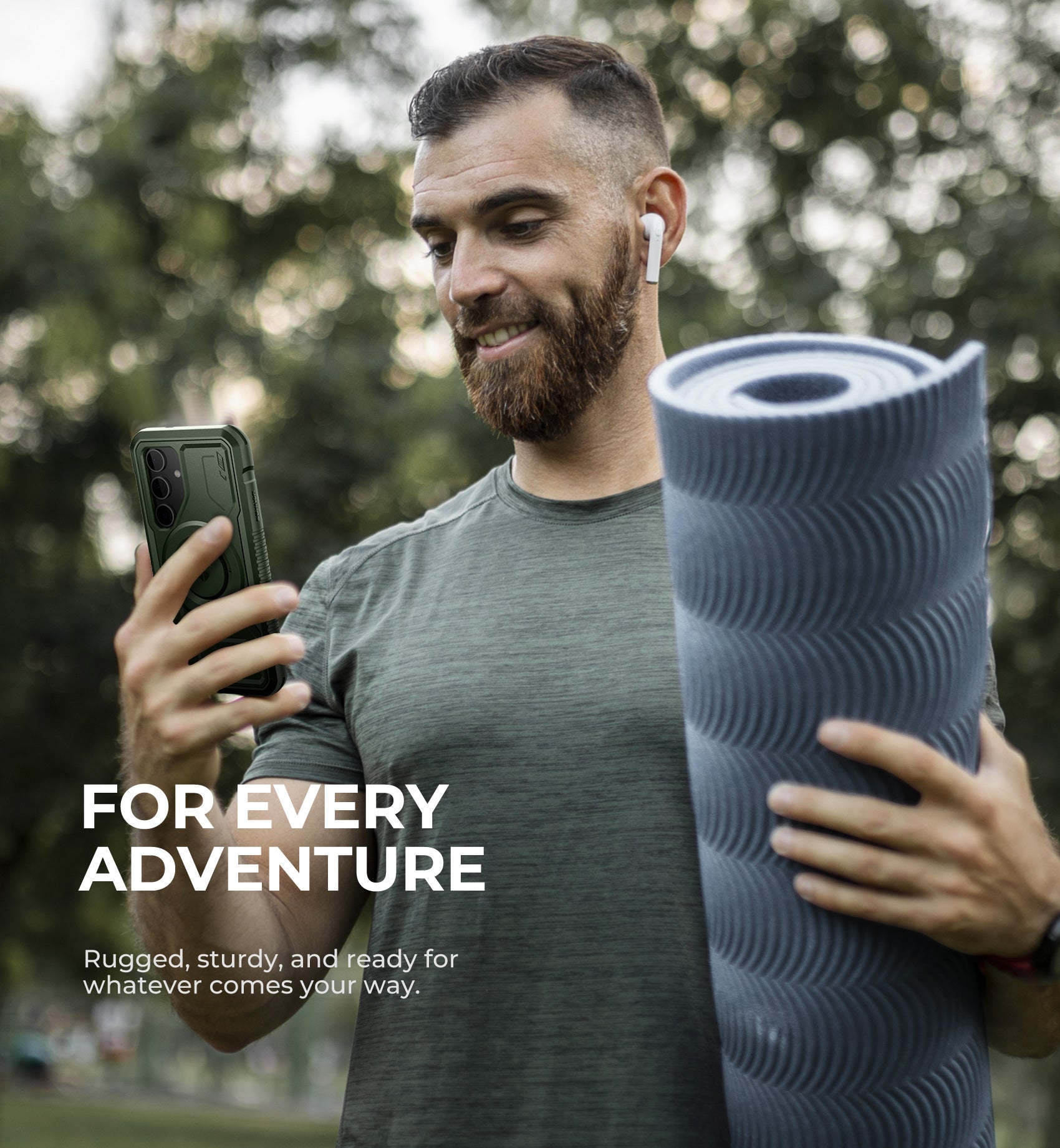 Dexnor Case for Samsung Galaxy S24 with Kickstand 2 Front Frames Built-in Screen Protector Compatible with Magsafe Rugged Shockproof Full-body Protective Cover