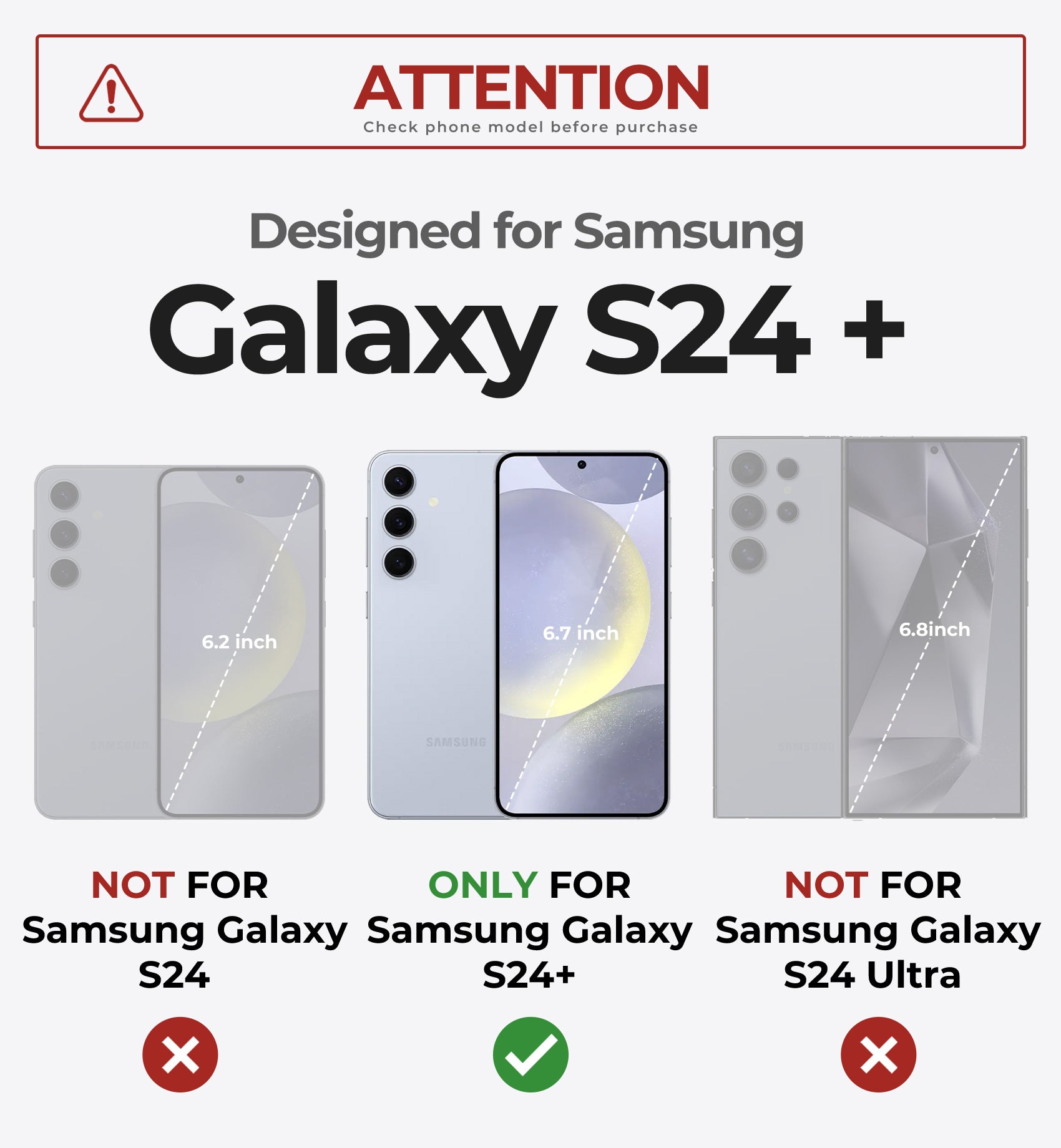 Dexnor Case for Samsung Galaxy S24 Plus with Kickstand 2 Front Frames Built-in Screen Protector Compatible with Magsafe Magnetic Bumper Rugged Shockproof Full-Body Protective Cover