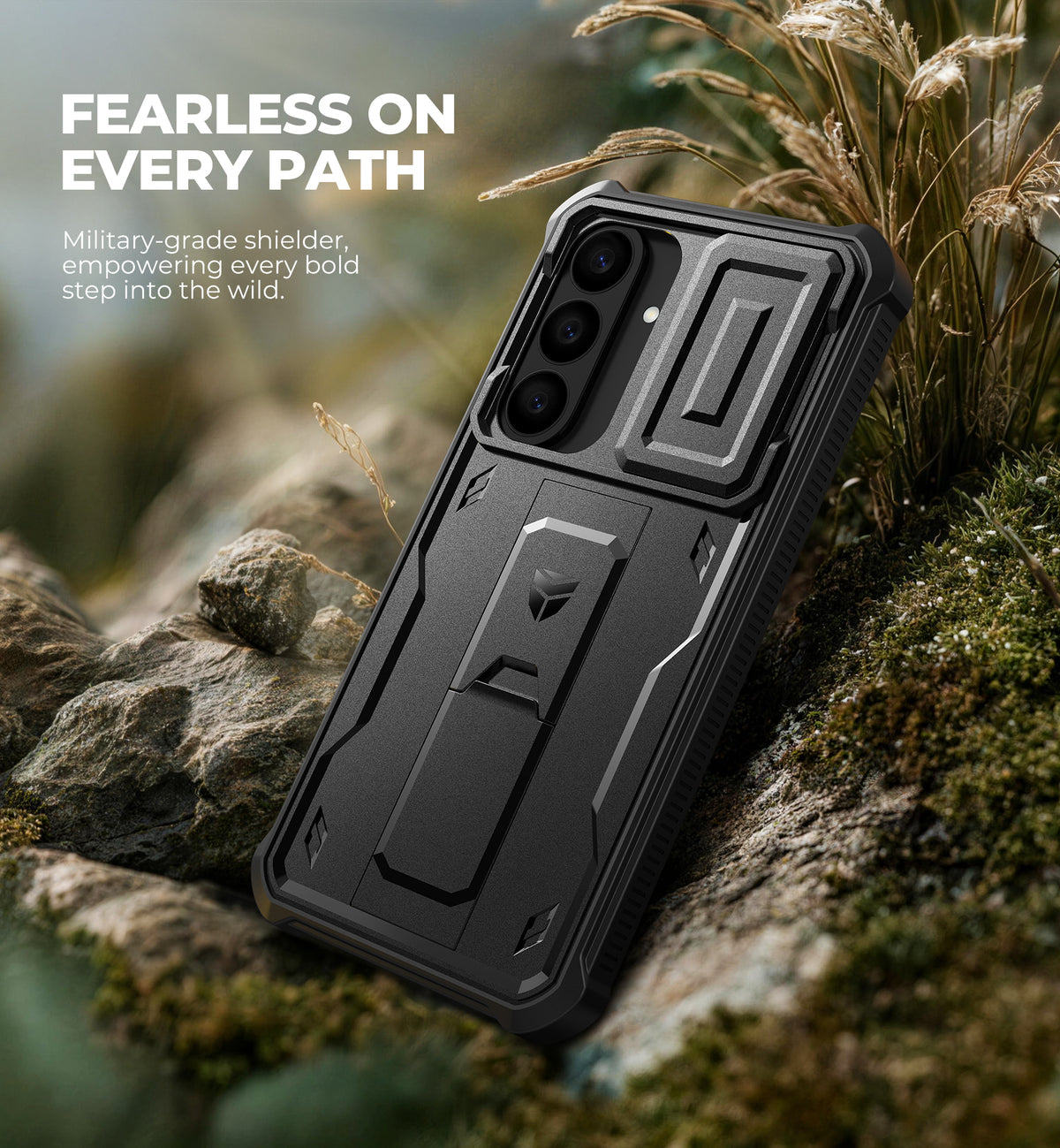 Dexnor Case for Samsung Galaxy S26 FE with Camera Cover Adjustable Kickstand Screen Protector Compatible with MagSafe Rugged Full-body Shockproof Bumper Magnetic Protective Cover