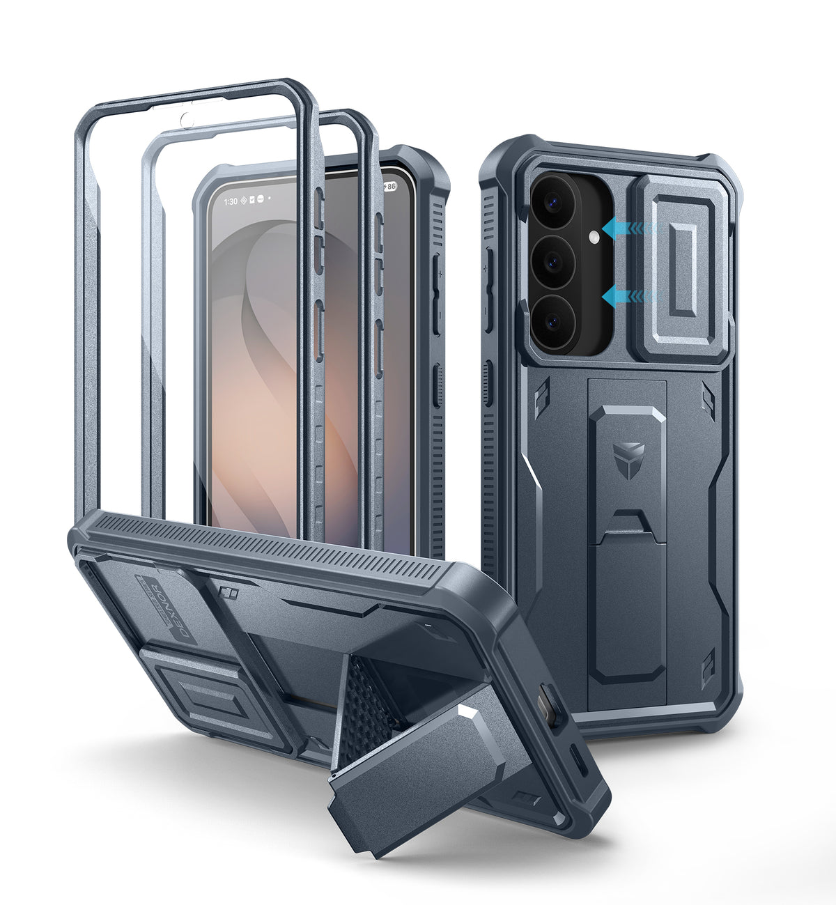 Dexnor Case for Samsung Galaxy S26 FE with Camera Cover Adjustable Kickstand Screen Protector Compatible with MagSafe Rugged Full-body Shockproof Bumper Magnetic Protective Cover