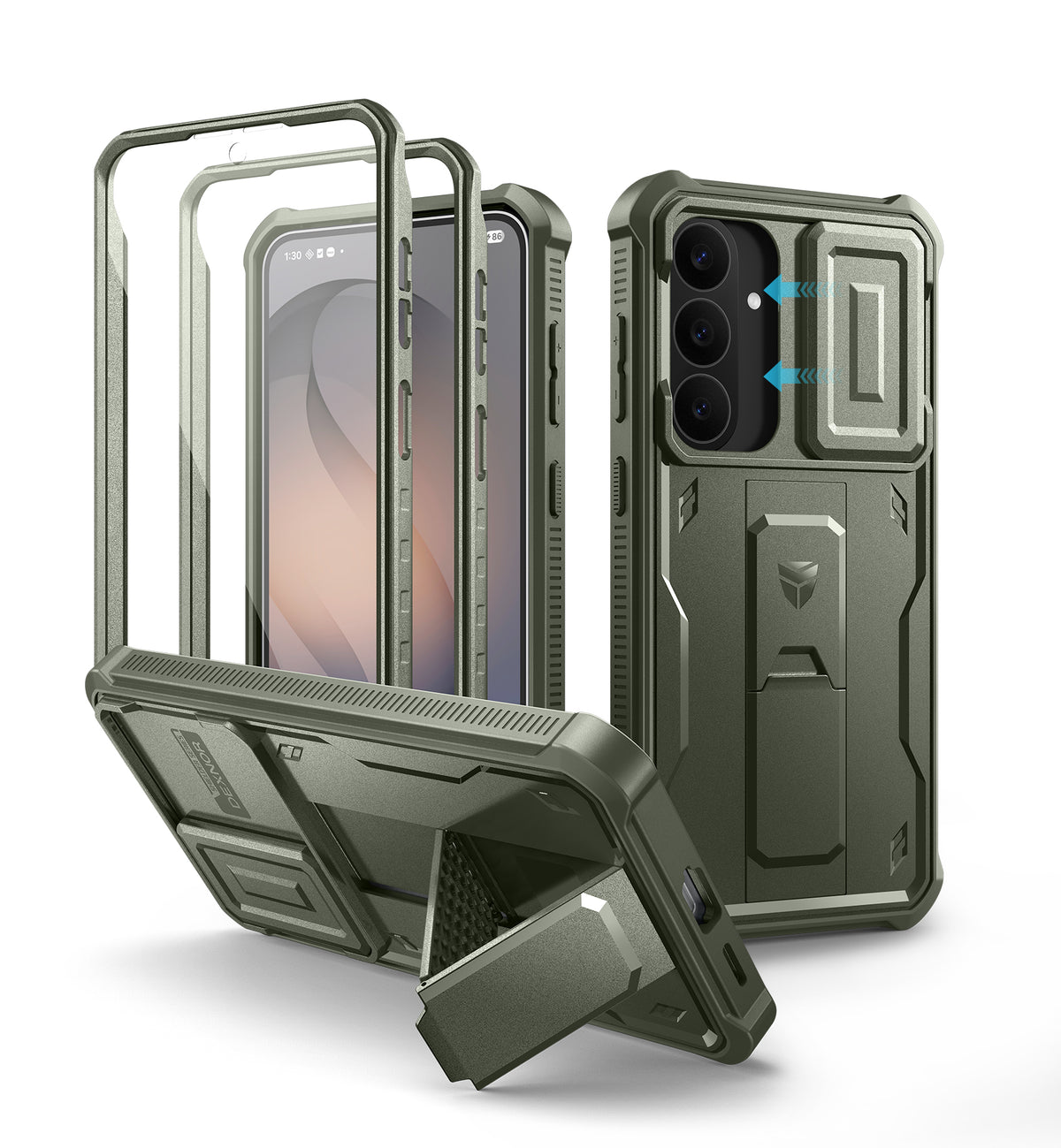 Dexnor Case for Samsung Galaxy S26 FE with Camera Cover Adjustable Kickstand Screen Protector Compatible with MagSafe Rugged Full-body Shockproof Bumper Magnetic Protective Cover