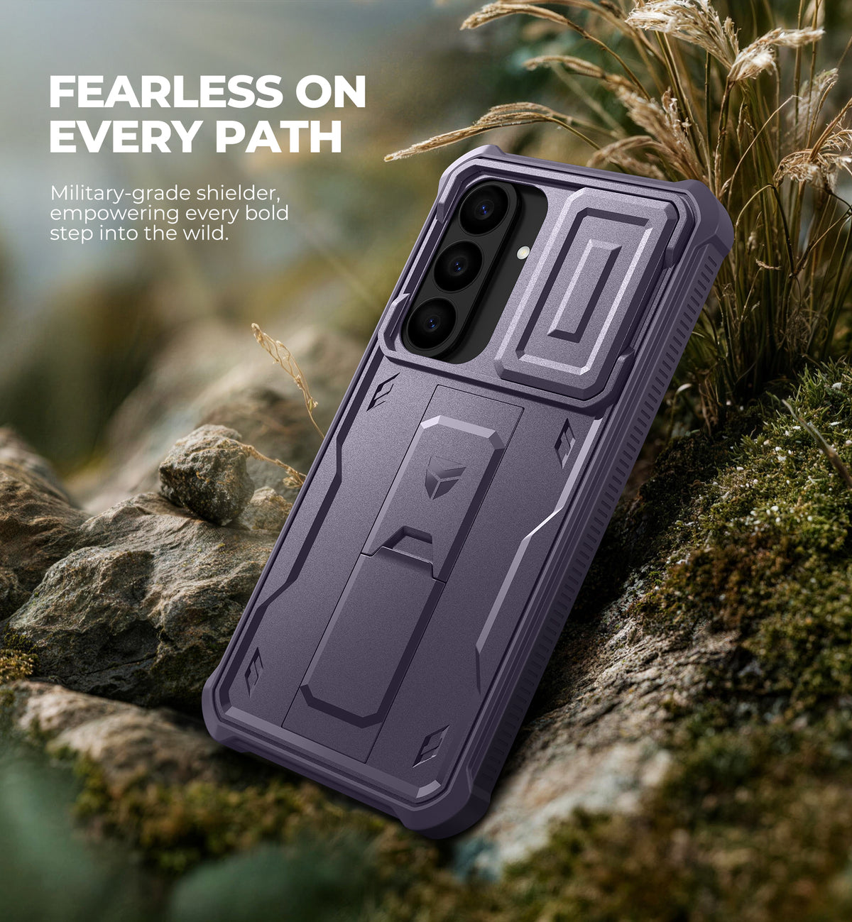 Dexnor Case for Samsung Galaxy S26 FE with Camera Cover Adjustable Kickstand Screen Protector Compatible with MagSafe Rugged Full-body Shockproof Bumper Magnetic Protective Cover