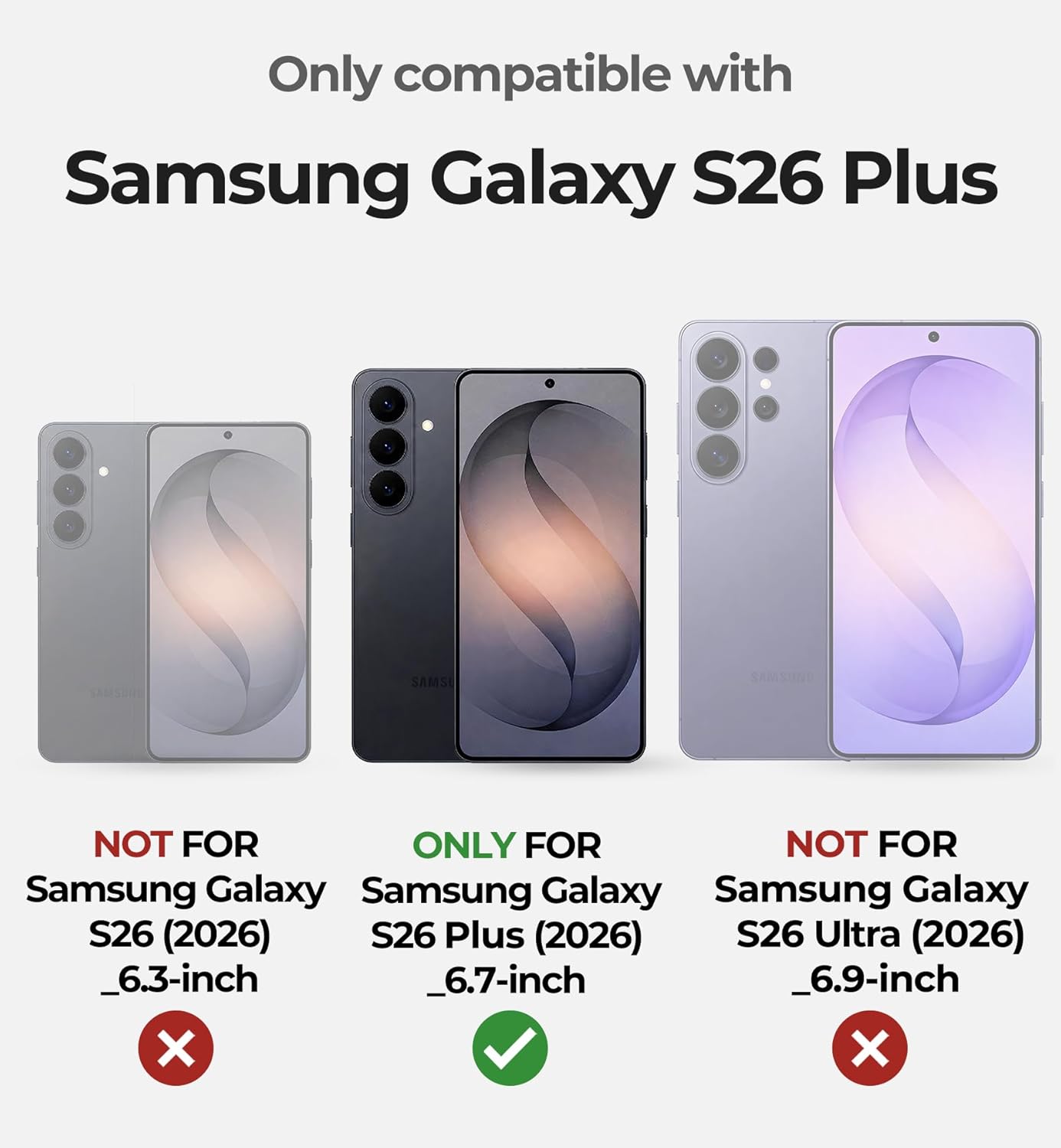 Dexnor Case for Samsung Galaxy S26 Plus with Upgraded Slide Camera Cover 2 Front Frames Built-in Screen Protector Kickstand 2026