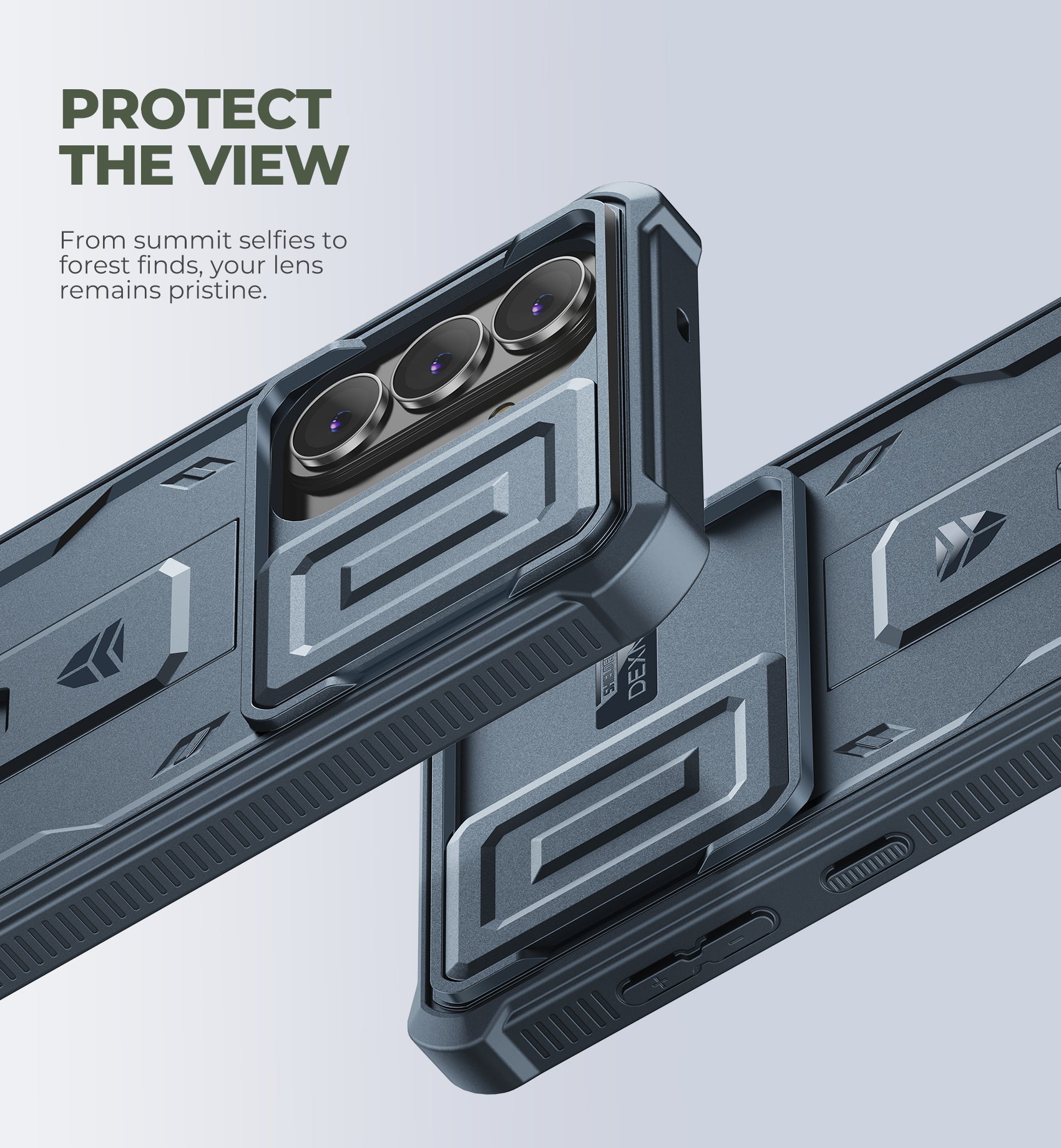 Dexnor Case for Samsung Galaxy S26 Plus with Upgraded Slide Camera Cover 2 Front Frames Built-in Screen Protector Kickstand 2026