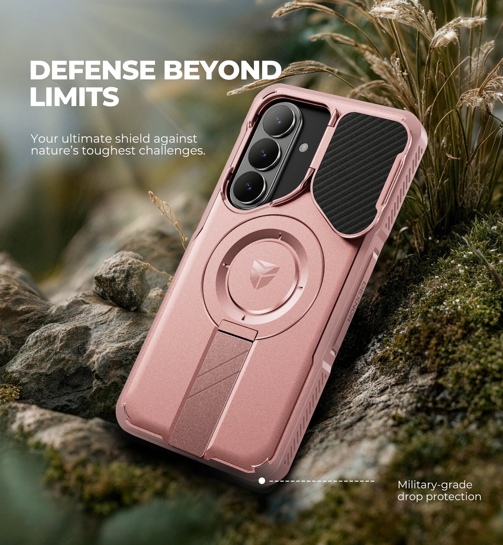 Dexnor Case for Samsung Galaxy S26 Plus with Camera Cover Adjustable Kickstand Screen Protector Compatible with MagSafe Rugged Shockproof Bumper Magnetic Protective Cover 2026