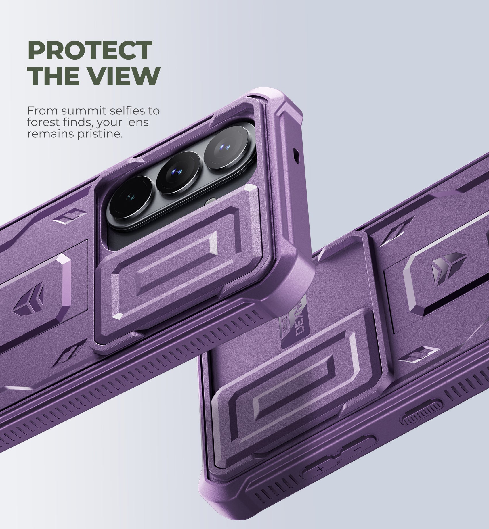 Dexnor Case for Samsung Galaxy S26 with Upgraded Slide Camera Cover 2 Front Frames Built-in Screen Protector Kickstand Heavy-Duty Rugged Case Full-Body Protective Cover 2026