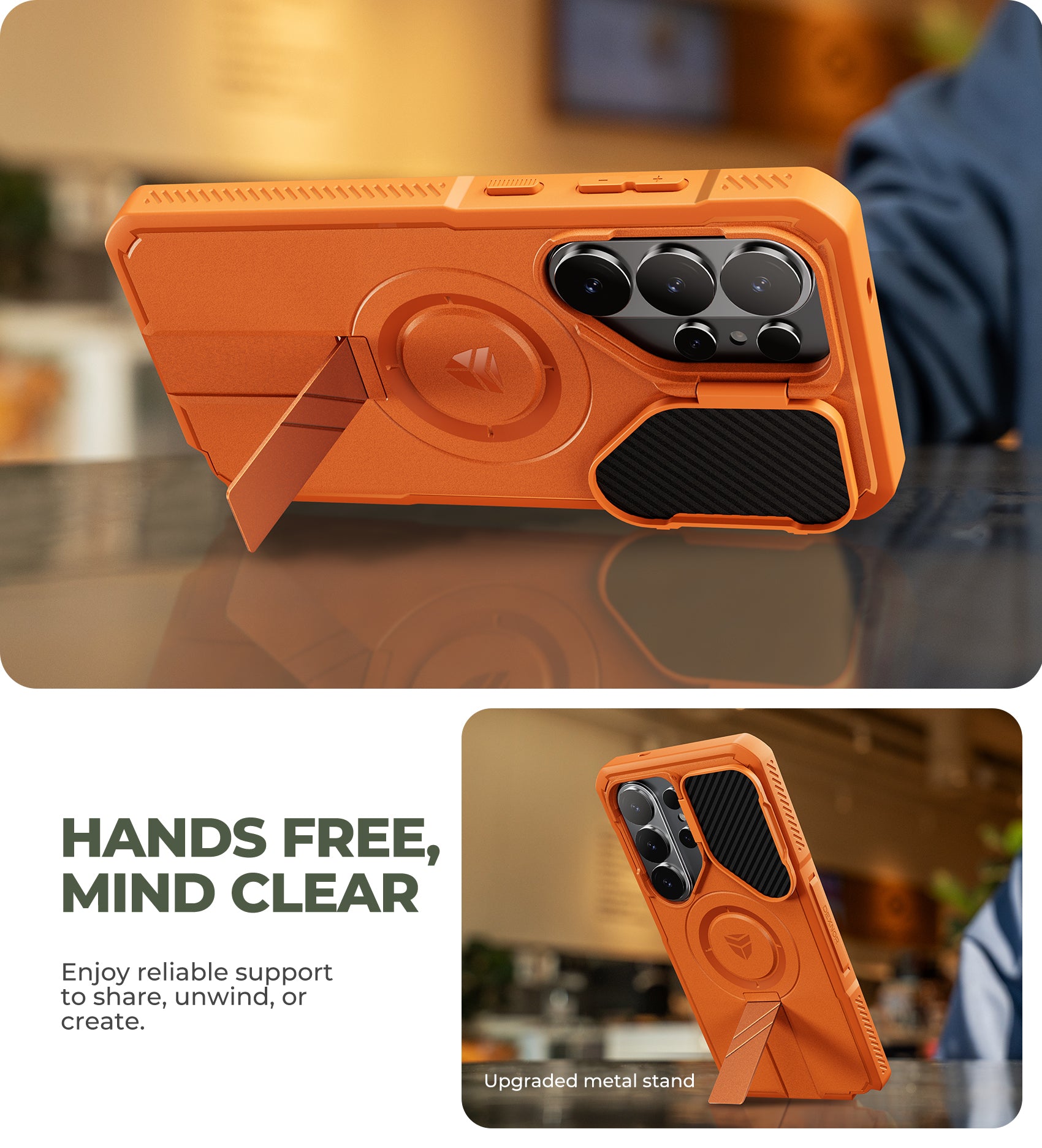 Dexnor Case for Samsung Galaxy S26 Ultra 2026 with Camera Cover Adjustable Kickstand Screen Protector Compatible with MagSafe