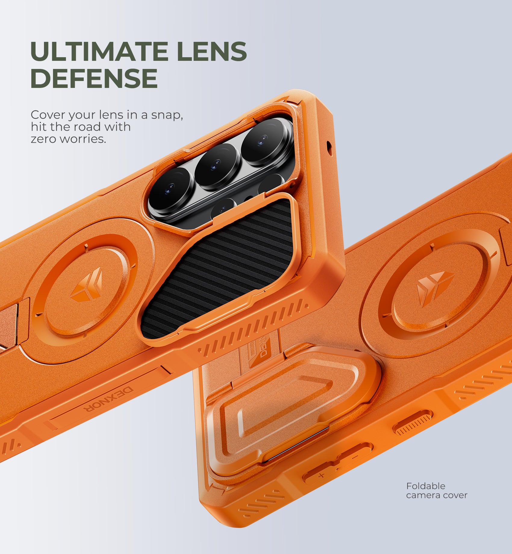 Dexnor Case for Samsung Galaxy S26 Ultra 2026 with Camera Cover Adjustable Kickstand Screen Protector Compatible with MagSafe