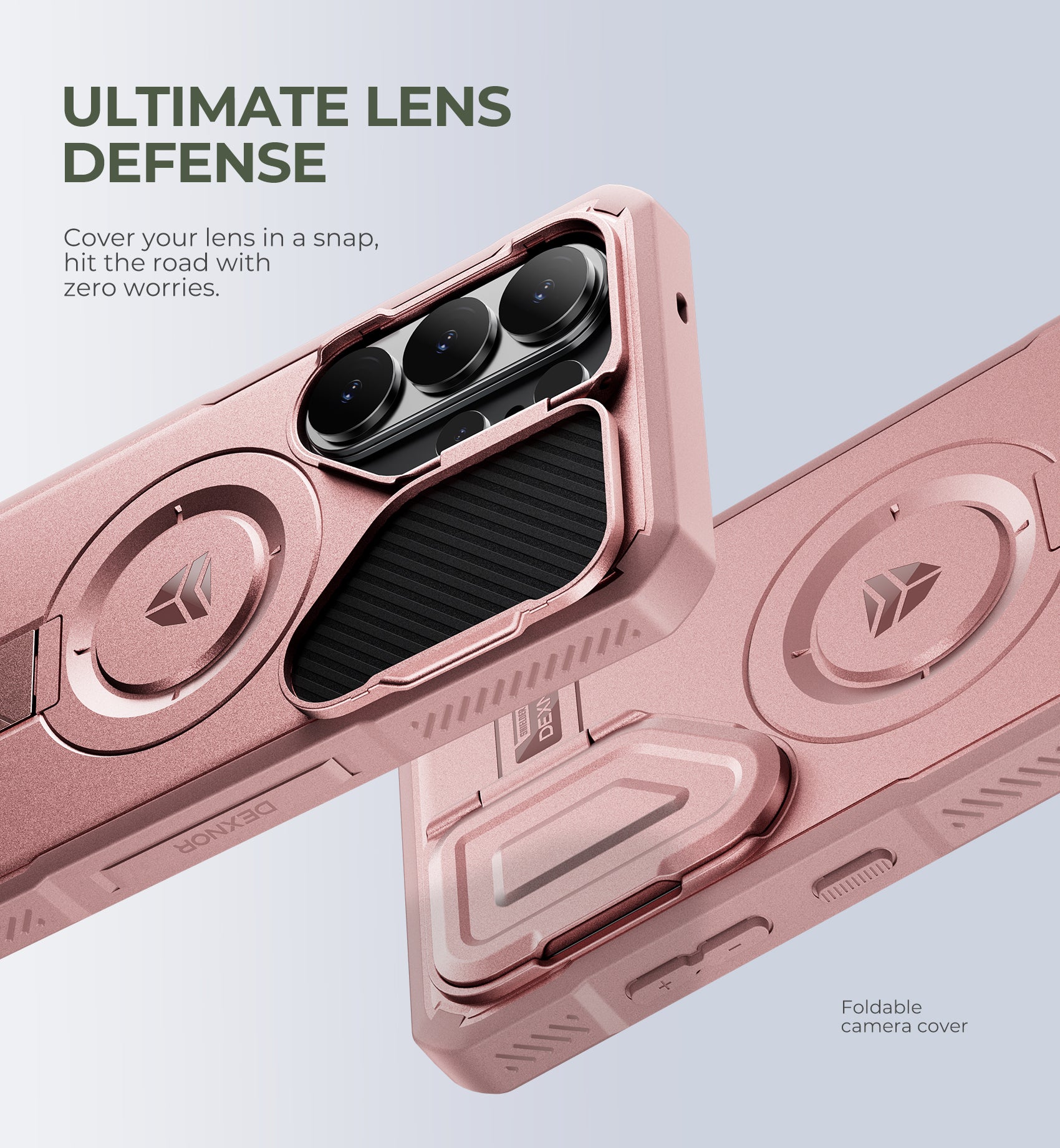 Dexnor Case for Samsung Galaxy S26 Ultra 2026 with Camera Cover Adjustable Kickstand Screen Protector Compatible with MagSafe