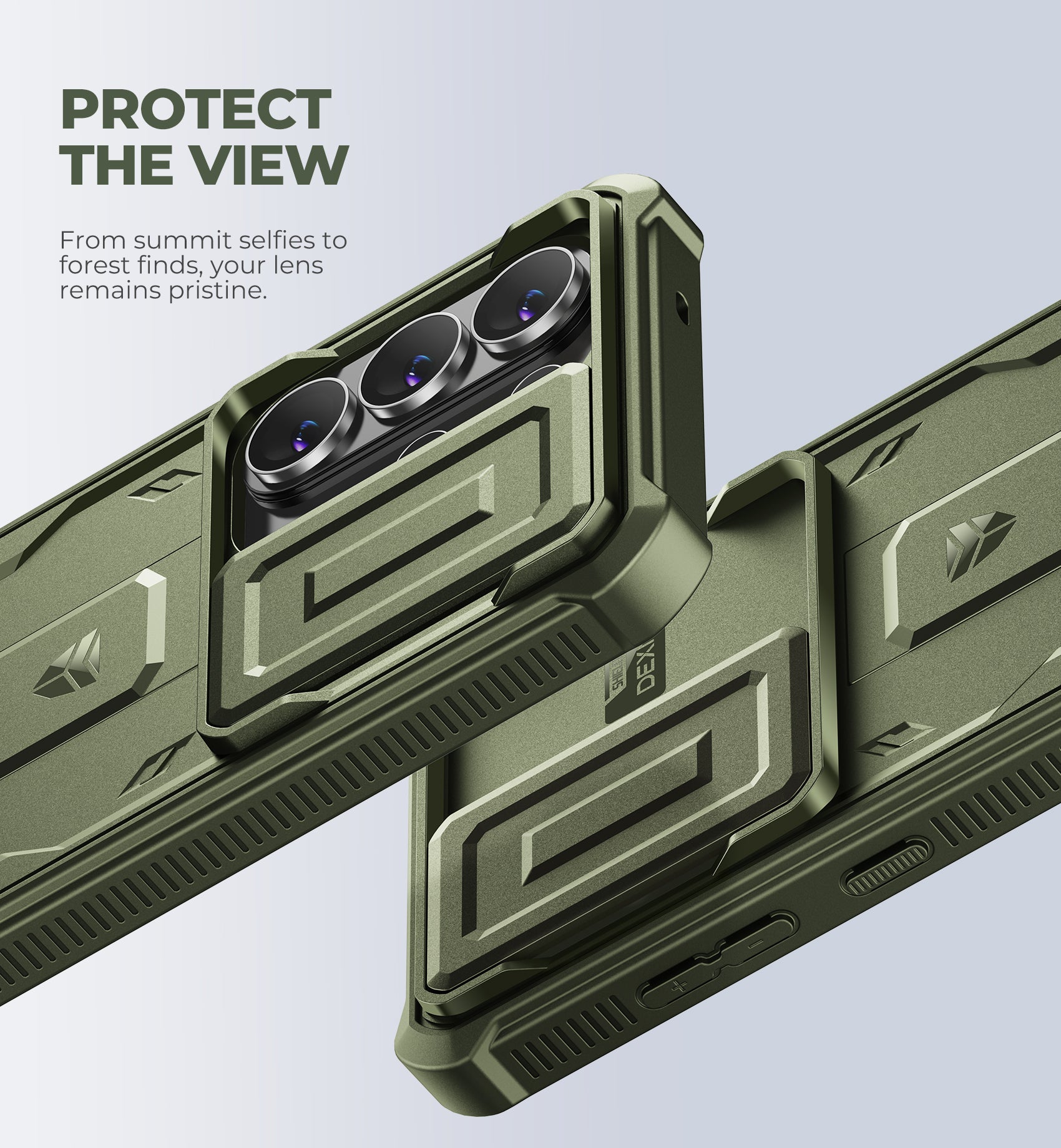 Dexnor Case for Samsung Galaxy S26 Ultra with Upgraded Slide Camera Cover 2 Front Frames Built-in Screen Protector Kickstand