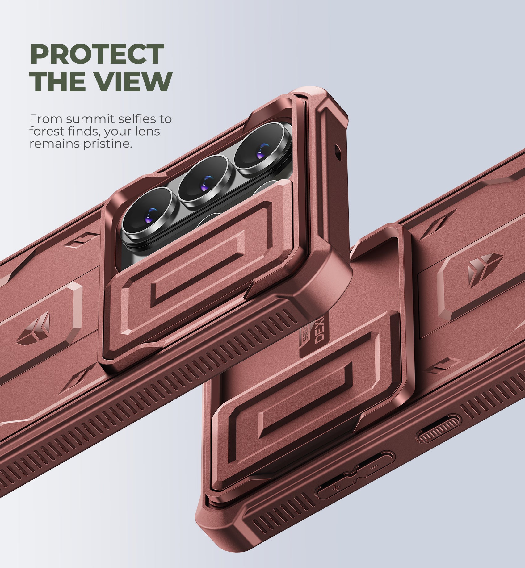 Dexnor Case for Samsung Galaxy S26 Ultra with Upgraded Slide Camera Cover 2 Front Frames Built-in Screen Protector Kickstand