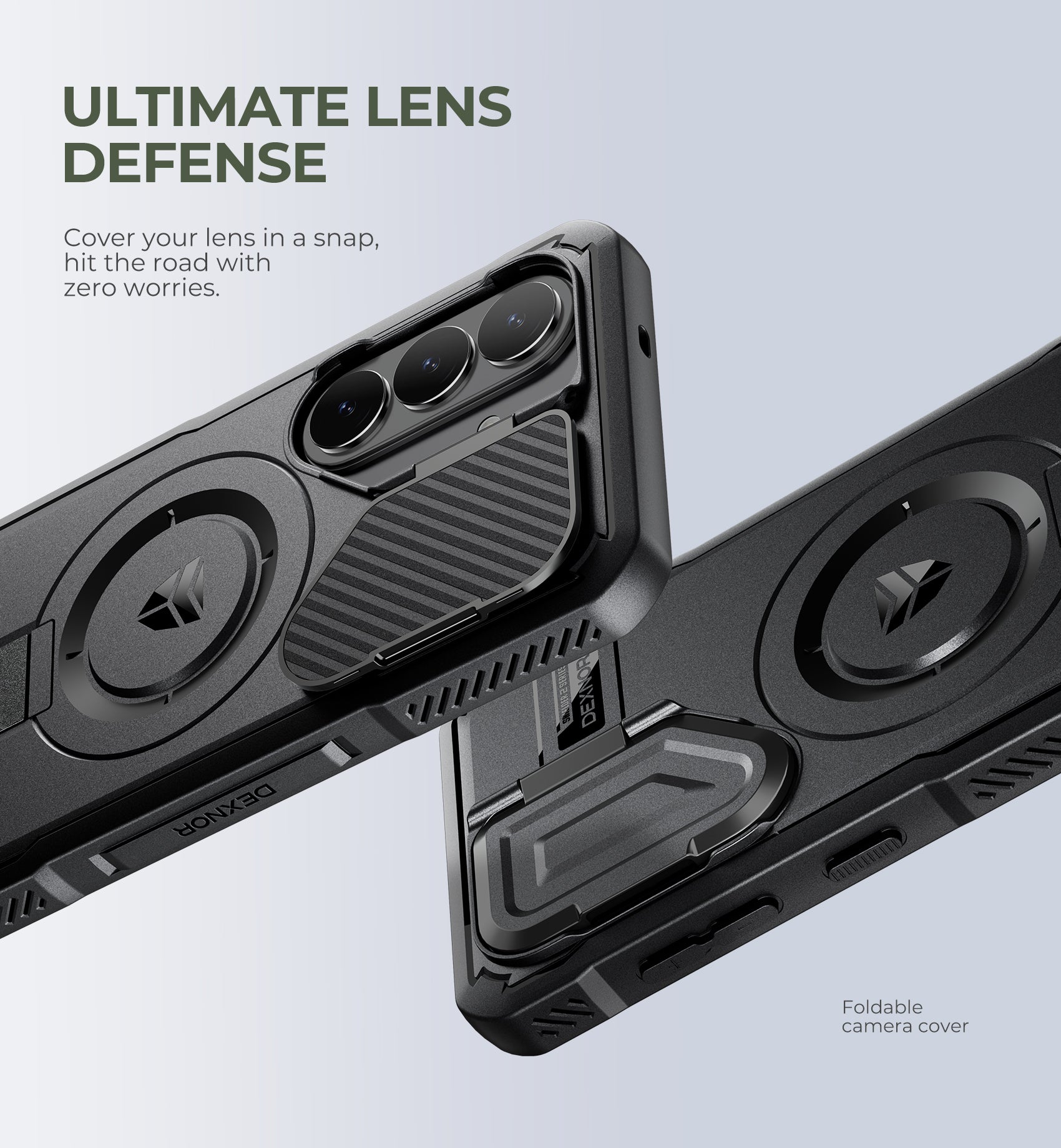 Dexnor Case for Samsung Galaxy S26 with Camera Cover Adjustable Kickstand Screen Protector Compatible with MagSafe Rugged Shockproof Magnetic Protective Cover 2026 6.3 Inch