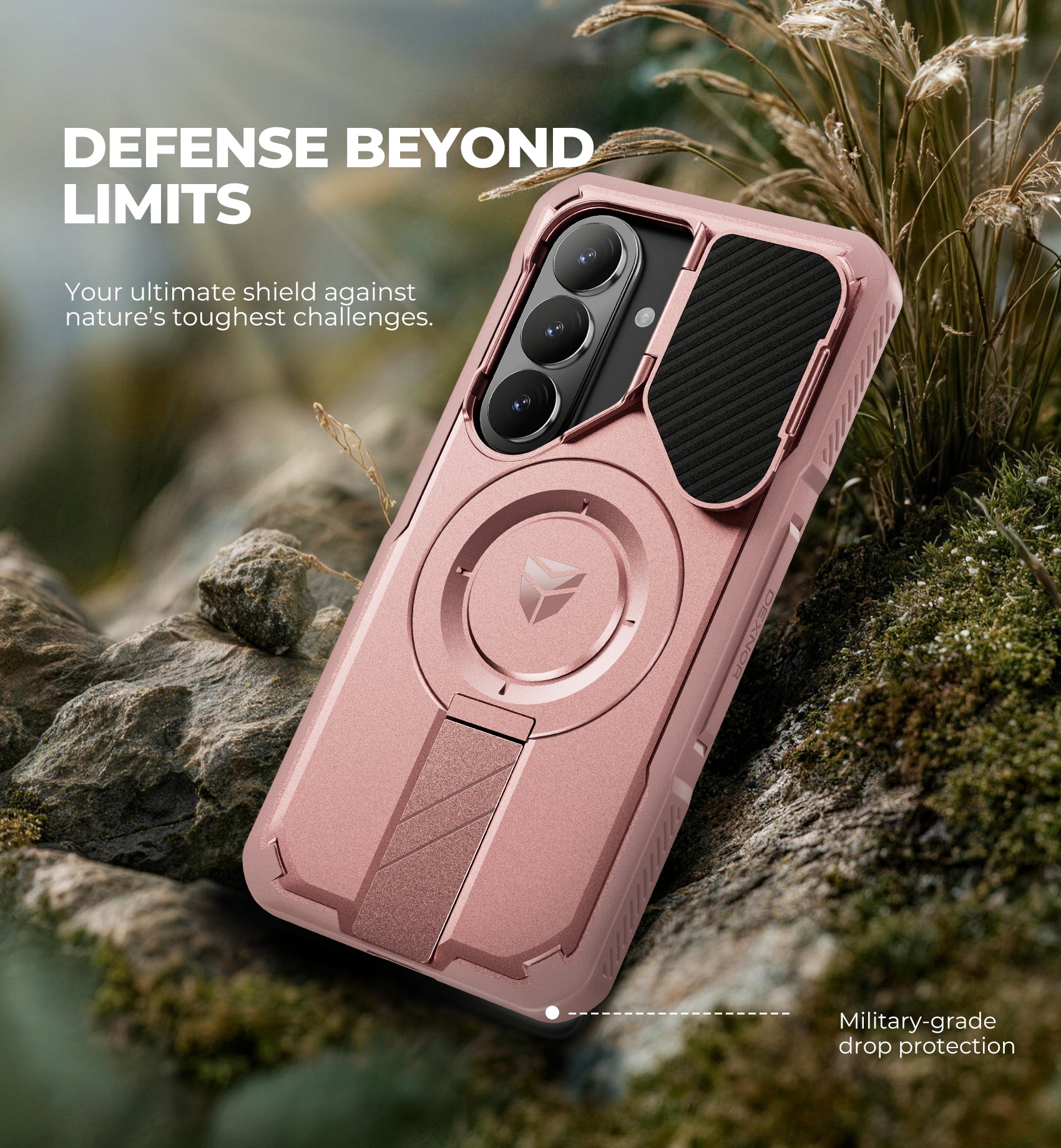 Dexnor Case for Samsung Galaxy S26 with Camera Cover Adjustable Kickstand Screen Protector Compatible with MagSafe Rugged Shockproof Magnetic Protective Cover 2026 6.3 Inch