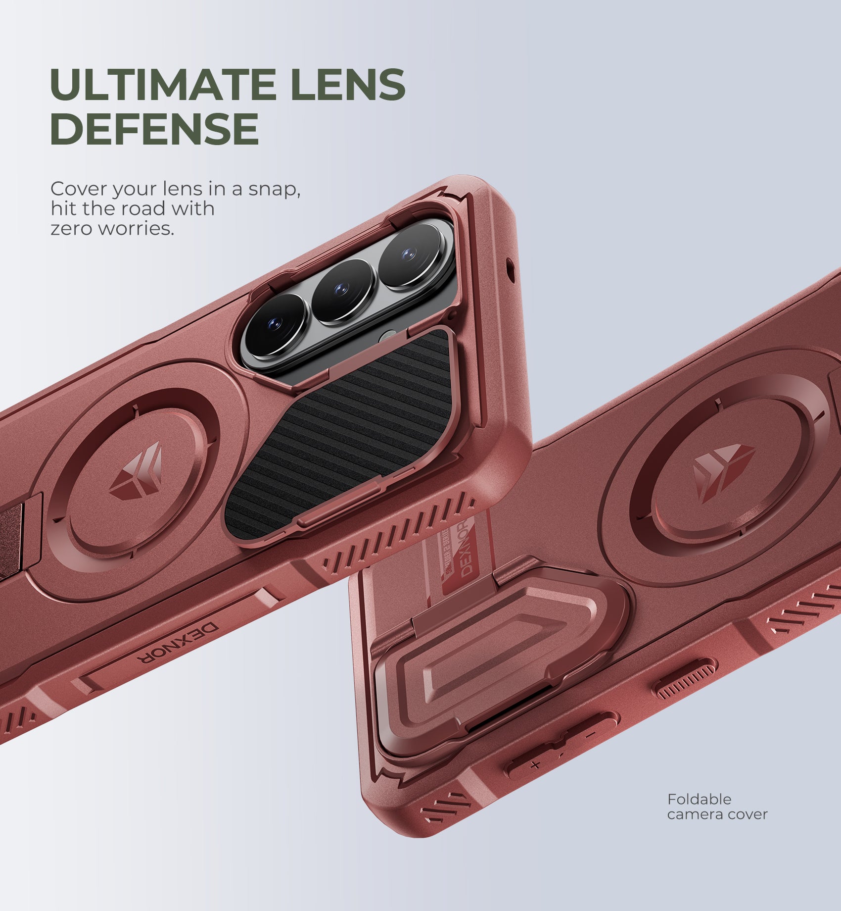 Dexnor Case for Samsung Galaxy S26 with Camera Cover Adjustable Kickstand Screen Protector Compatible with MagSafe Rugged Shockproof Magnetic Protective Cover 2026 6.3 Inch