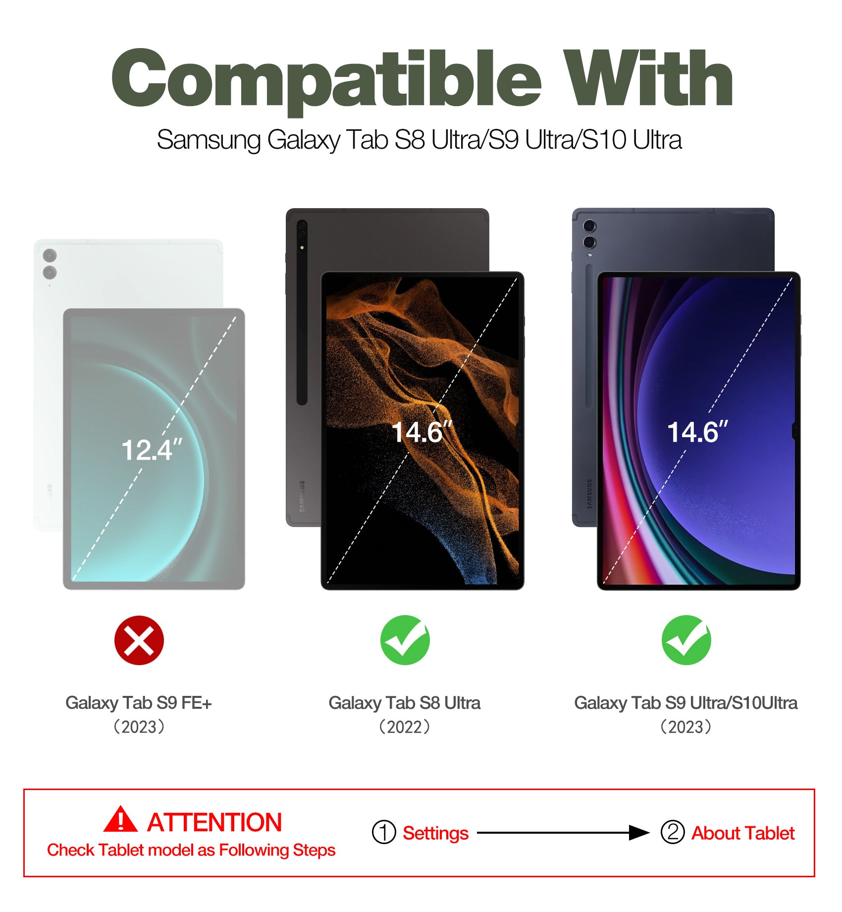 Dexnor Case for Samsung Galaxy Tab S10 Ultra 2024 14.6 Inch Built in Screen Protector Kickstand with Pen Holder Heavy Duty Shockproof Protective Cover