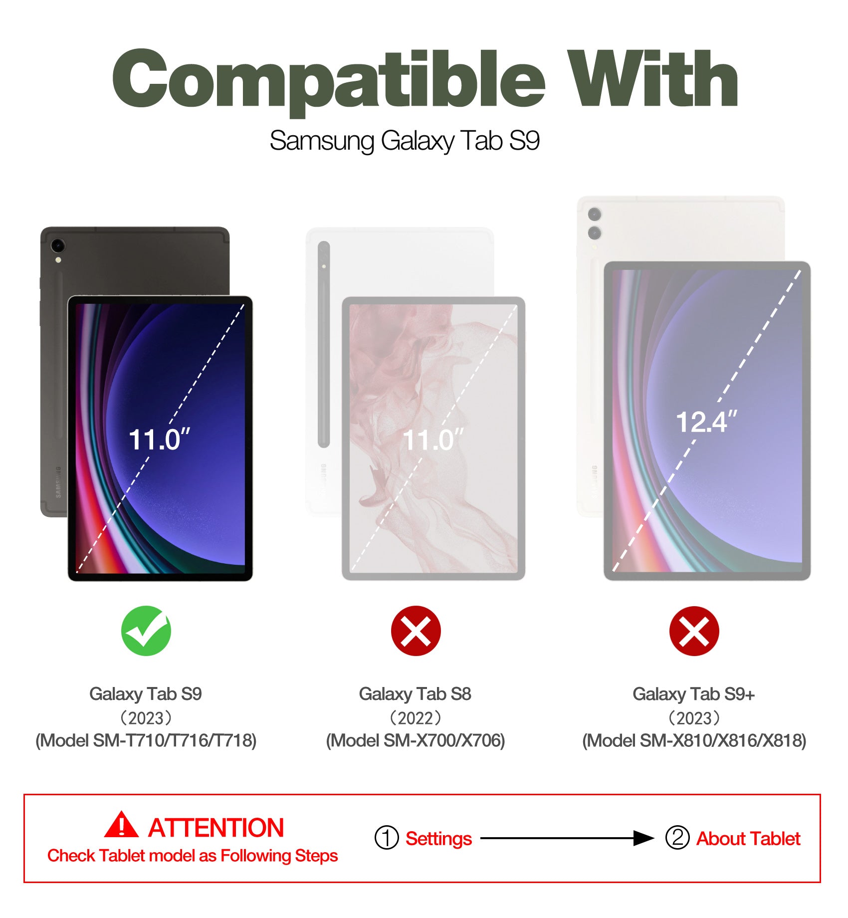 Dexnor Case for Samsung Galaxy Tab S9 11 Inch 2023 Built in Screen Protector Kickstand with Pen Holder Heavy Duty Shockproof Full Body Protective Cover