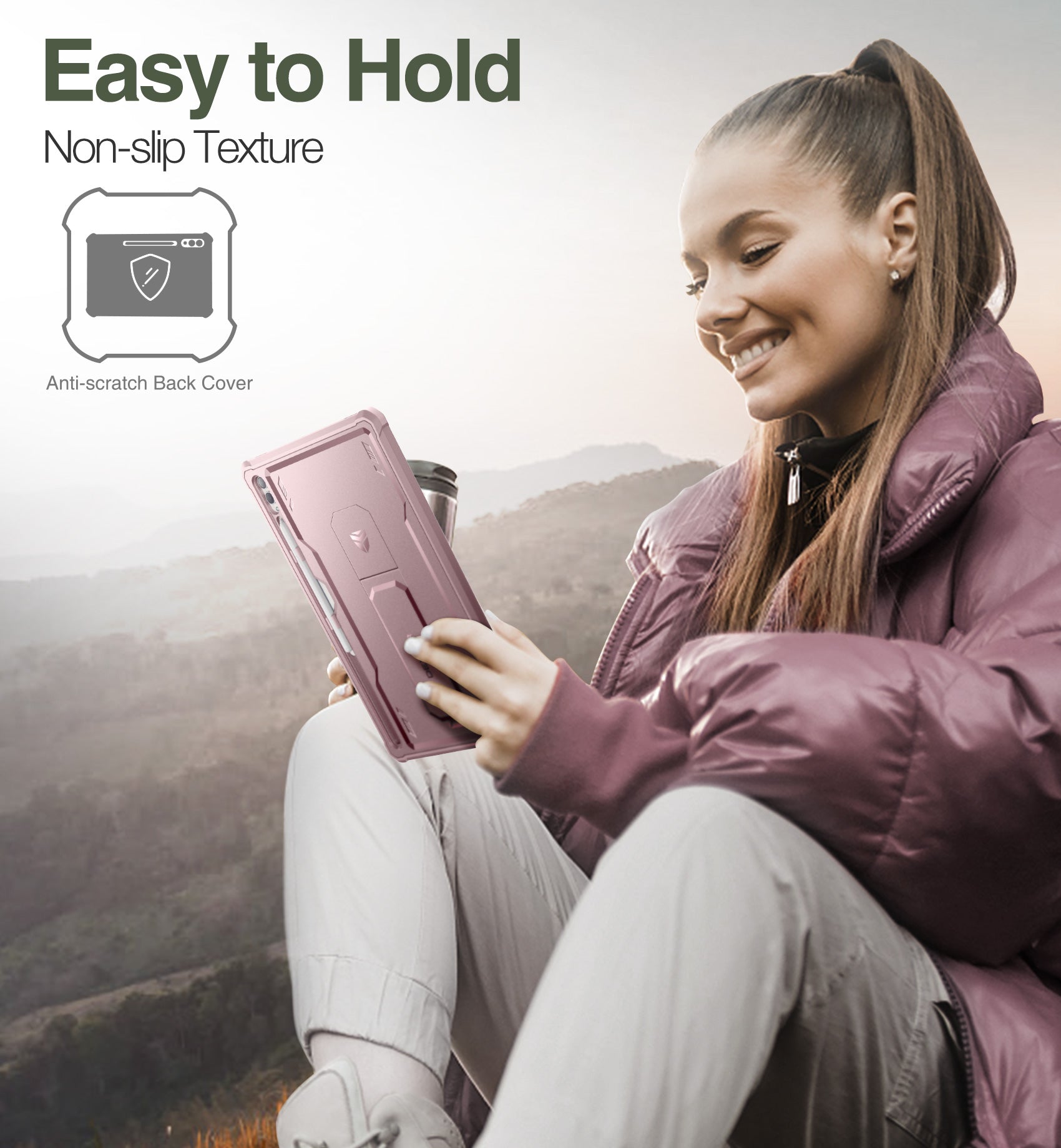 Dexnor Case for Samsung Galaxy Tab S9 Ultra 2023 14.6 Inch Built in Screen Protector Kickstand with Pen Holder Heavy Duty Shockproof Protective Cover